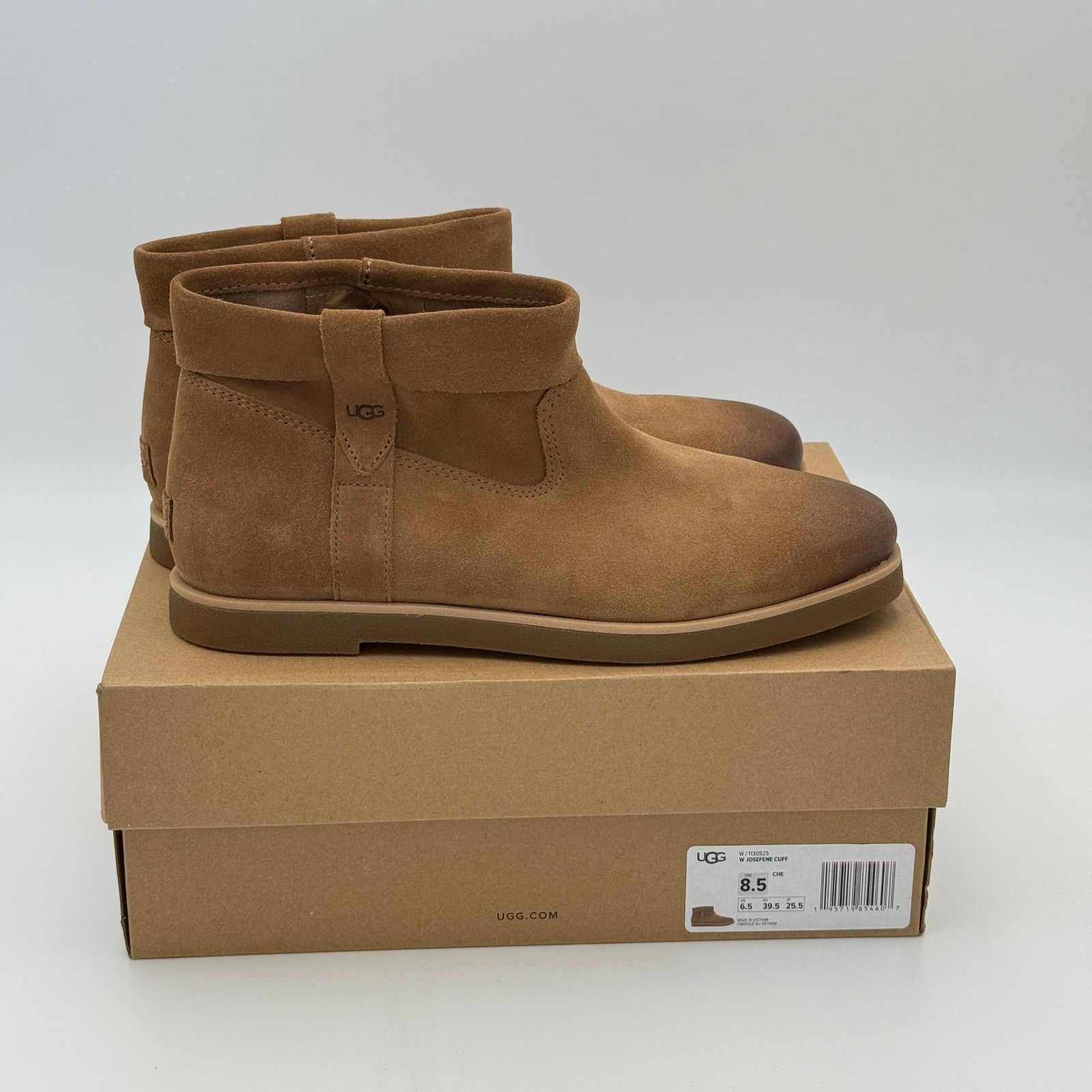 Ugg UGG Josefene Cuff Suede Ankle Boots Chestnut Size 8.5 NWB Size US 8.5 / IT 38.5 - 1 Thumbnail