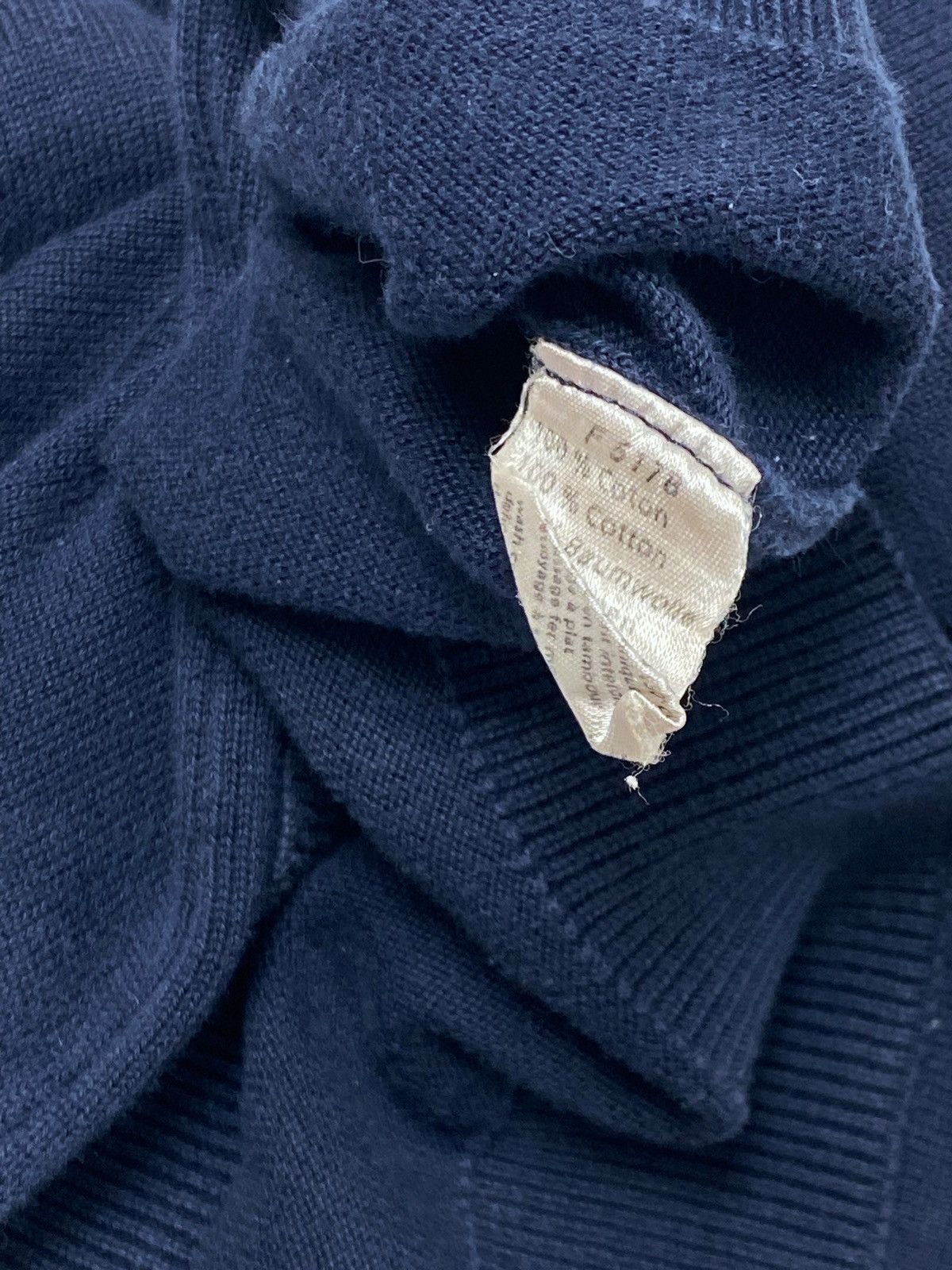 Lacoste Vintage LACOSTE Navy V Neck Longsleeve Shirt Size US L / EU 52-54 / 3 - 4 Thumbnail