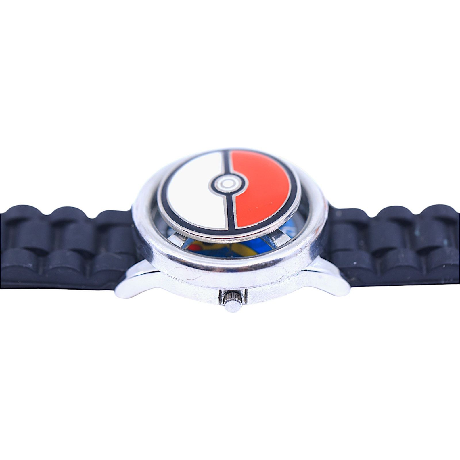 Pokemon Pokémon Pikachu Pokeball Spinning Stainless Steel Watch Size ONE SIZE - 7 Thumbnail