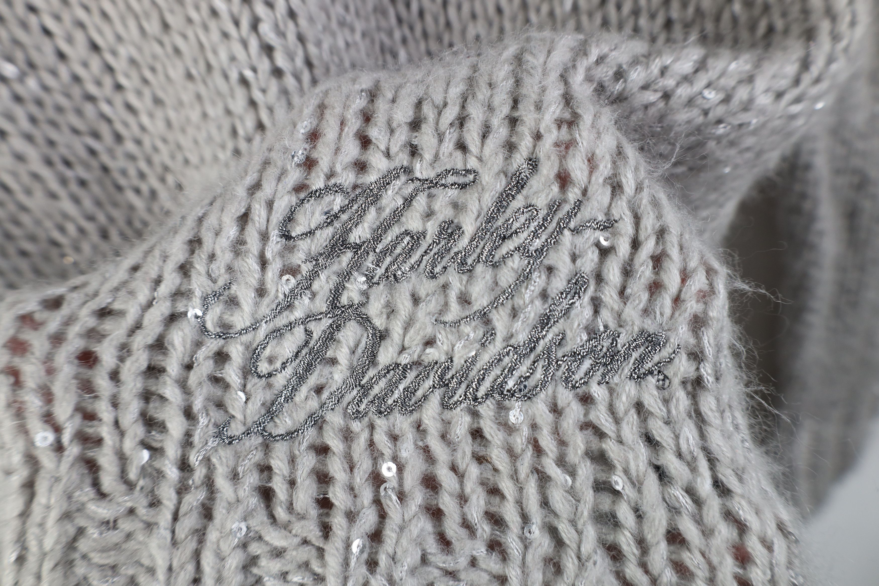 Harley Davidson Vintage Y2K Harley Davidson Sequin Ribbed Knit Sweater Size M / US 6-8 / IT 42-44 - 4 Thumbnail