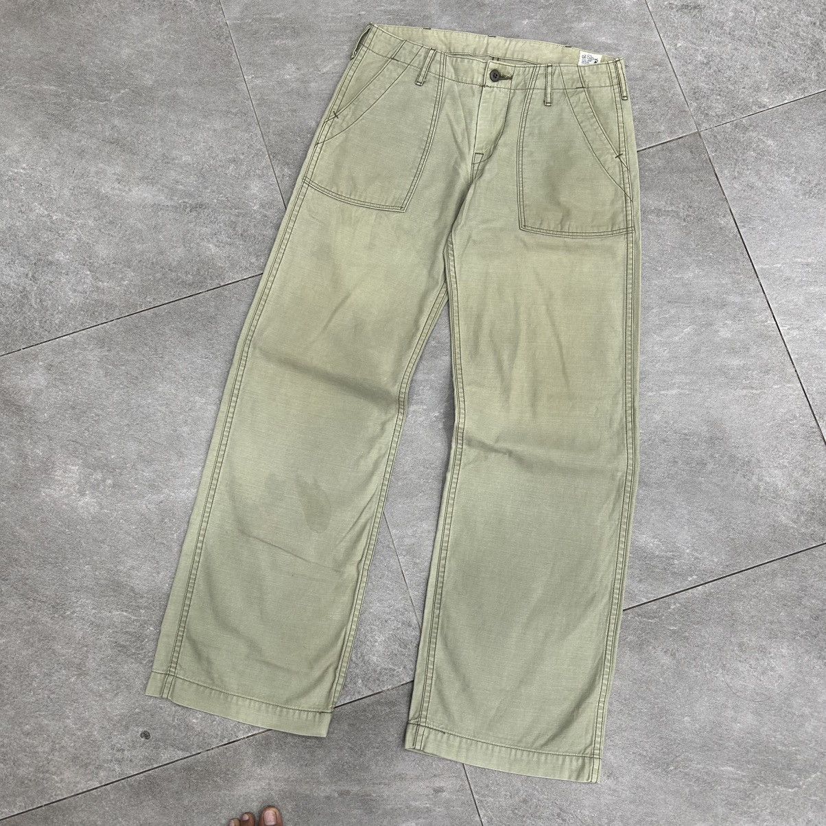 Orslow Vintage 90s Orslow Fatigu Pants Size US 29 - 2 Thumbnail