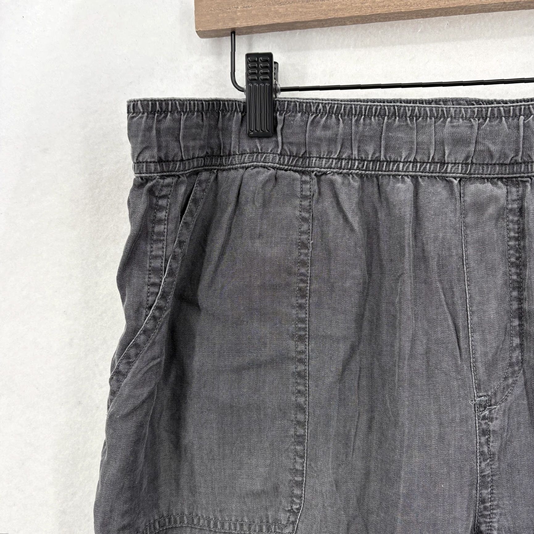 Prana VINTAGE? No — Prana Aberdeen Jogger Pants Women L Gray Tencel Tapered Outdoors Hiking LL? Size 36" / US 14 / IT 50 - 3 Thumbnail