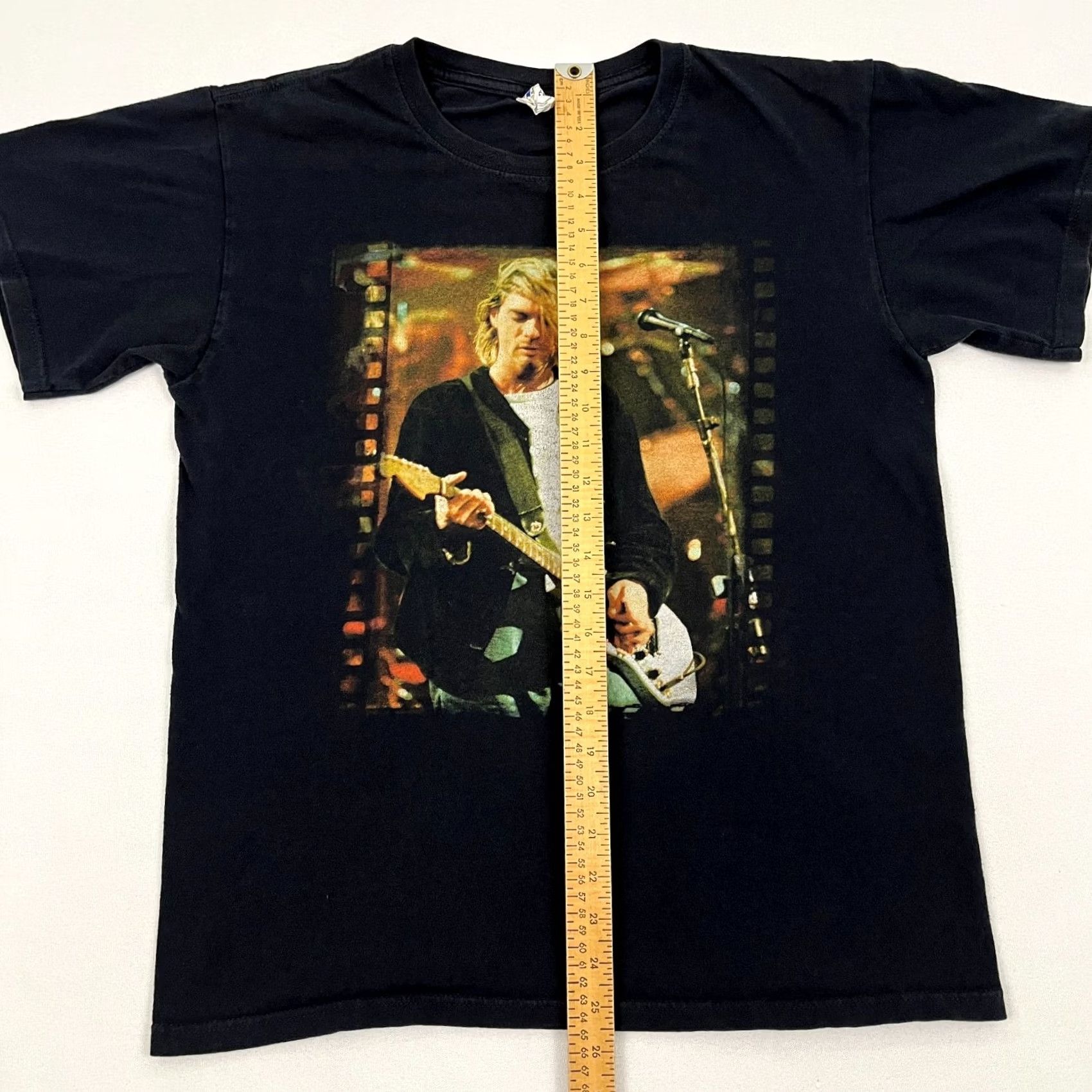 Anvil Kurt Cobain Shirt Mens M Faded Black 2013 Nirvana Band Music Anvil Graphic Tee Size US M / EU 48-50 / 2 - 5 Thumbnail