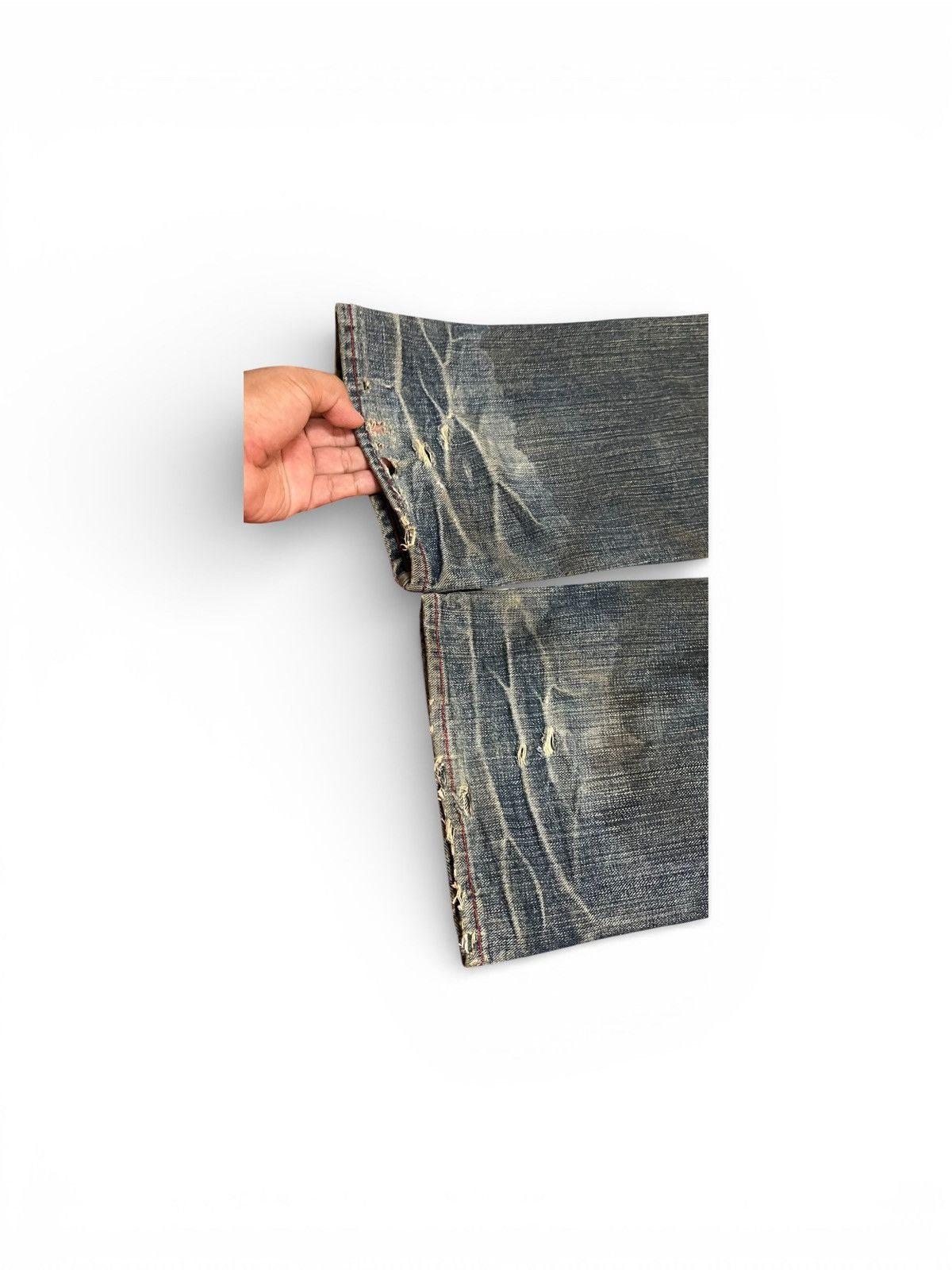 Swagger Vintage Distressed Swagger Jeans size 35 x 43 Size US 35 - 3 Thumbnail
