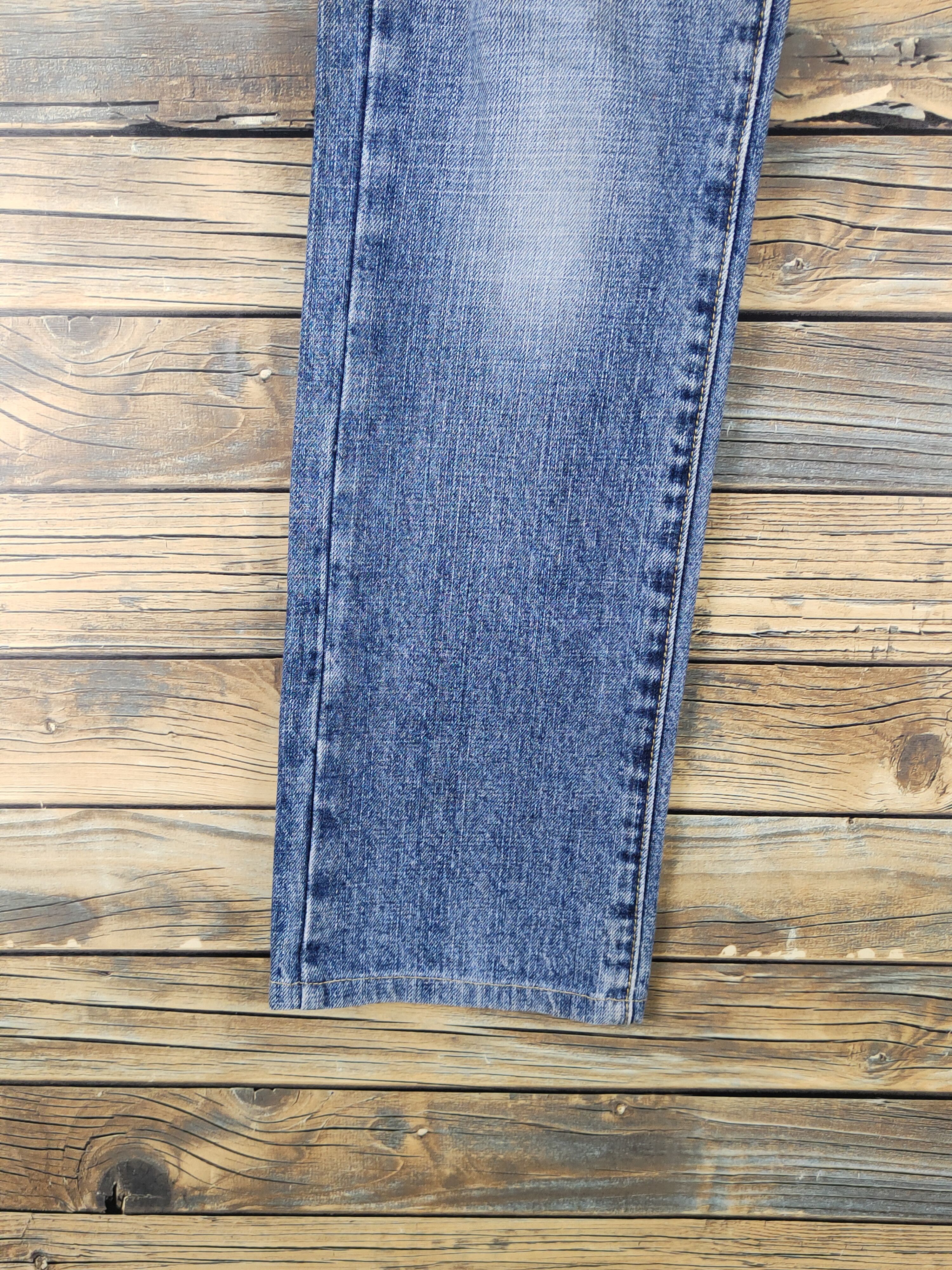 Japanese Brand Uniqlo Blue Distressed Ripped denim Jeans #W1407 Size 30" / US 8 / IT 44 - 4 Thumbnail