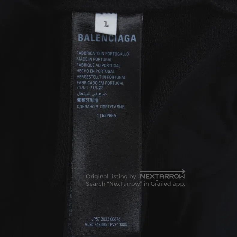 Balenciaga Balenciaga Letter Logo Pattern Printed Hooded Sweatshirt Size US S / EU 44-46 / 1 - 4 Thumbnail