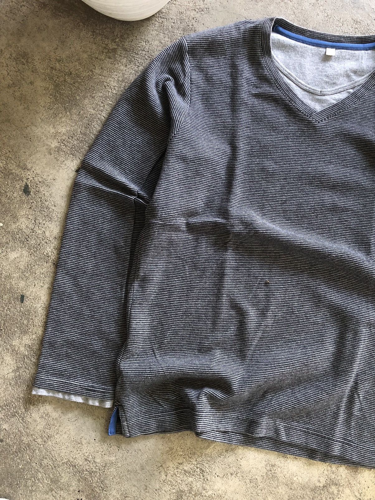 If Six Was Nine × Japanese Brand × Le Grande Bleu (L.G.B.) JAPANESE TOPVALU DOUBLE LAYER LONG SLEEVE Size US M / EU 48-50 / 2 - 3 Thumbnail