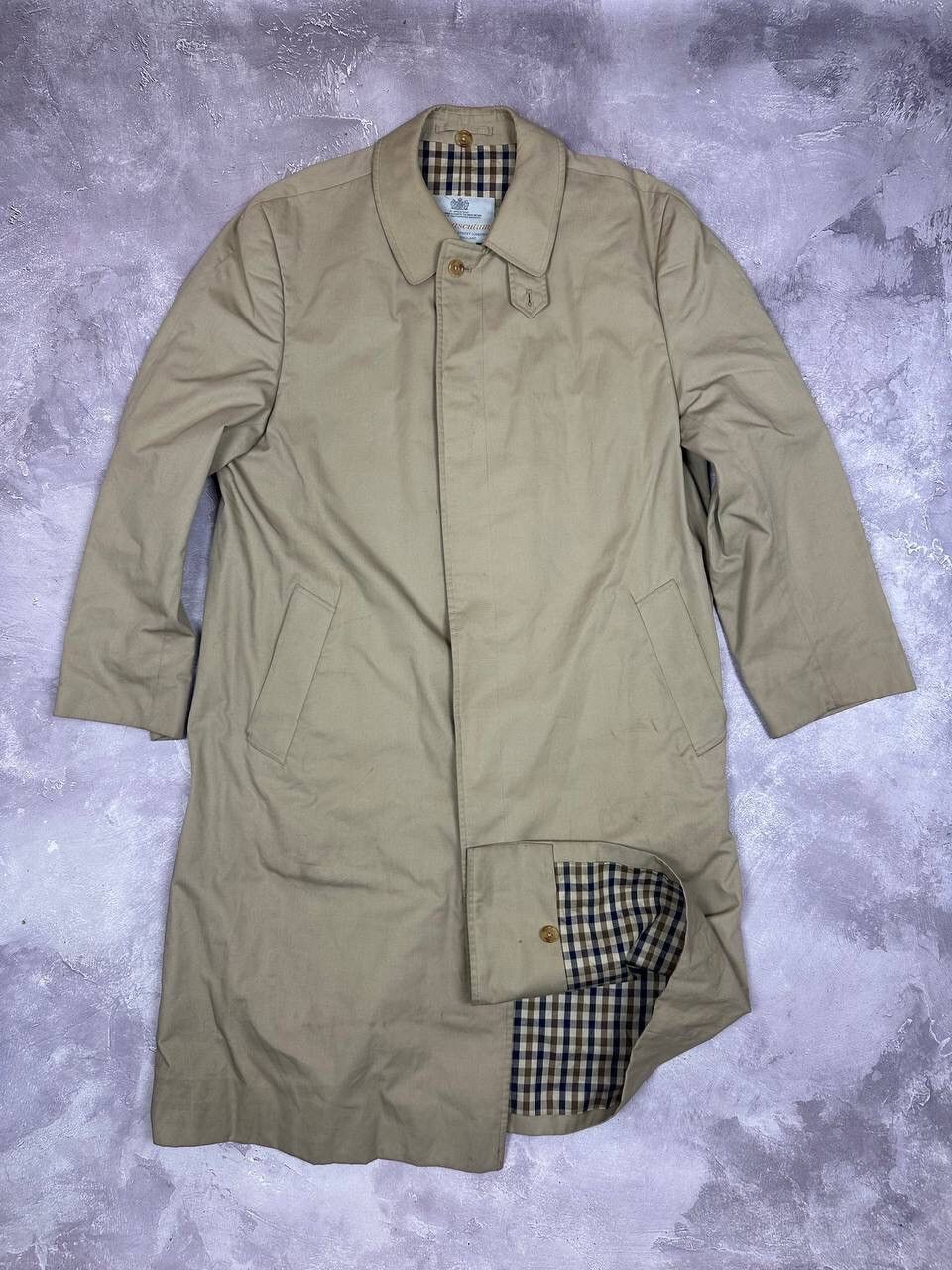 Vintage Aquascutum Of London Trench Coat Long Jacket