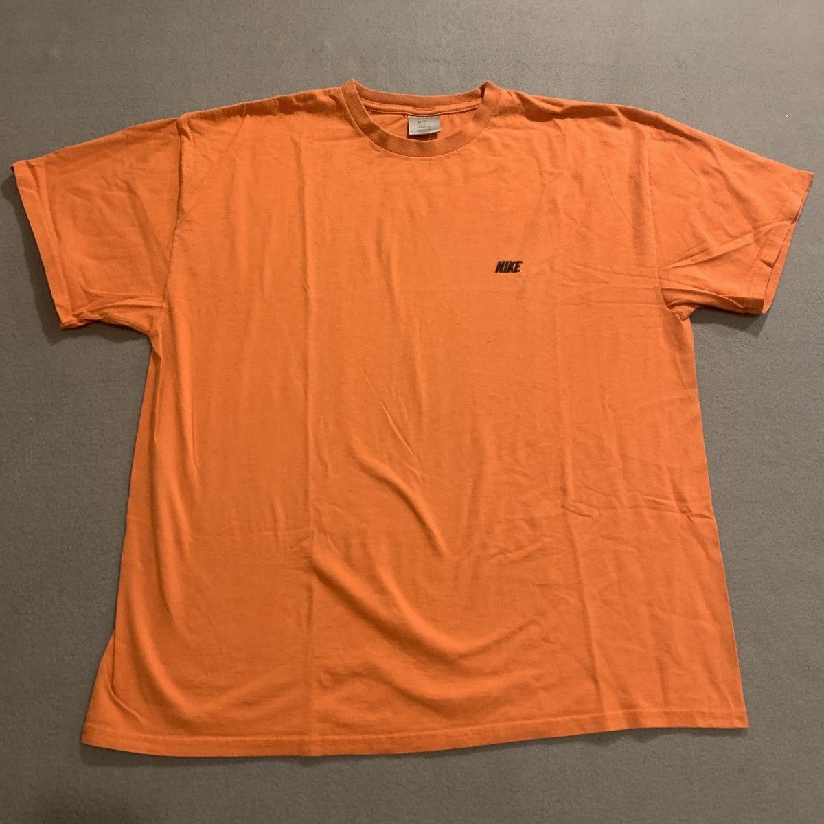 Nike Nike Y2K Short Sleeve Tee Orange XXL Grey Tag 2000s Vintage Size US XXL / EU 58 / 5 - 3 Thumbnail