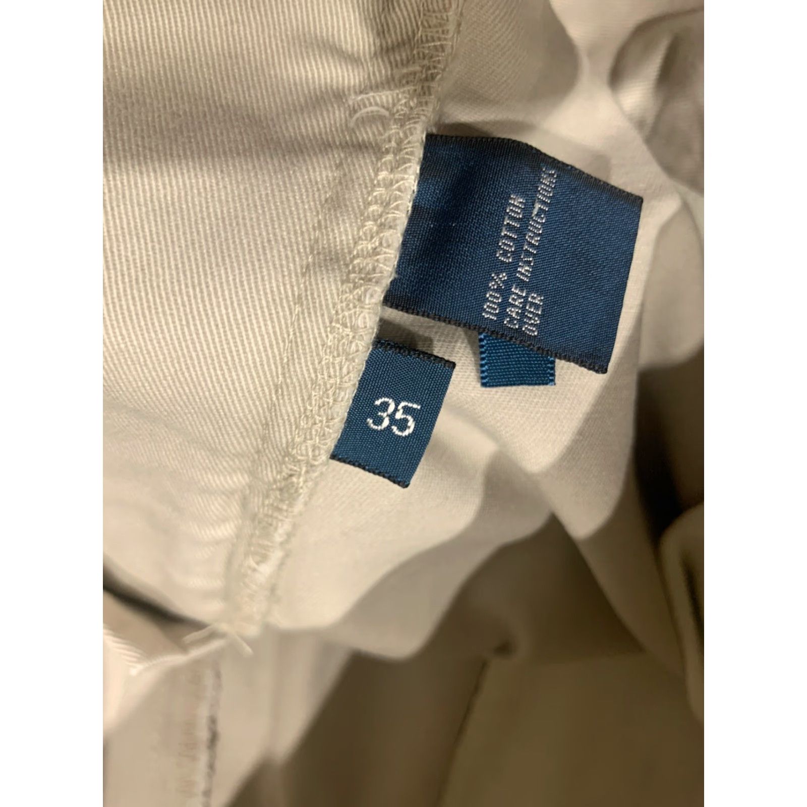 Polo Ralph Lauren VINTAGE Polo Ralph Lauren Men’s Flat Front Chino Pants 35 Beige Khaki Shorts Size US S / EU 44-46 / 1 - 6 Thumbnail