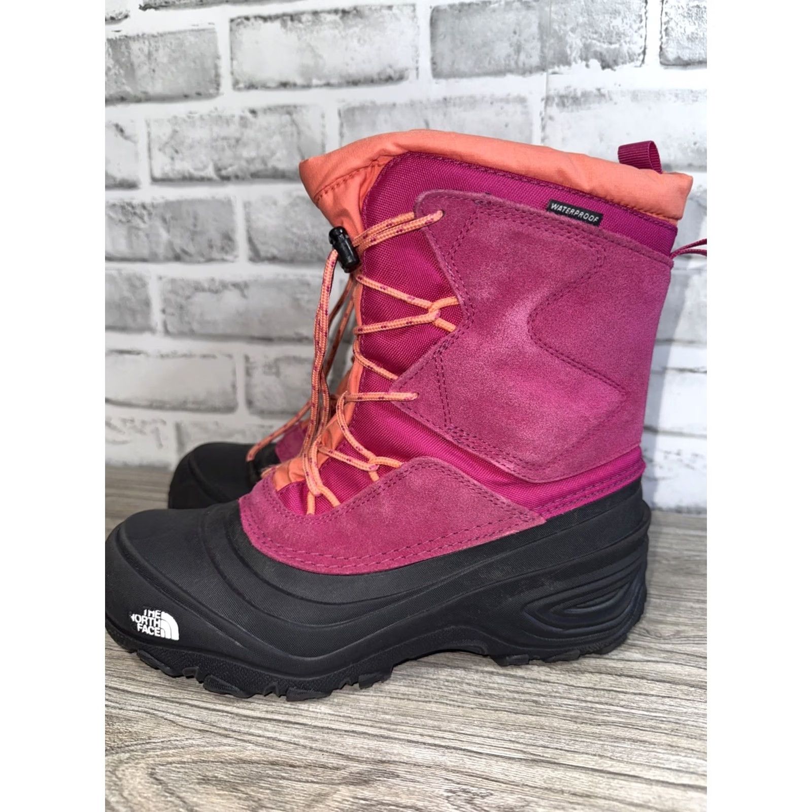 The North Face NORTH FACE Boots Suede Leather Wool LIners Pink Women 6 Snow Boot Leather Outsole Womens Size US 6 / IT 36 - 3 Thumbnail