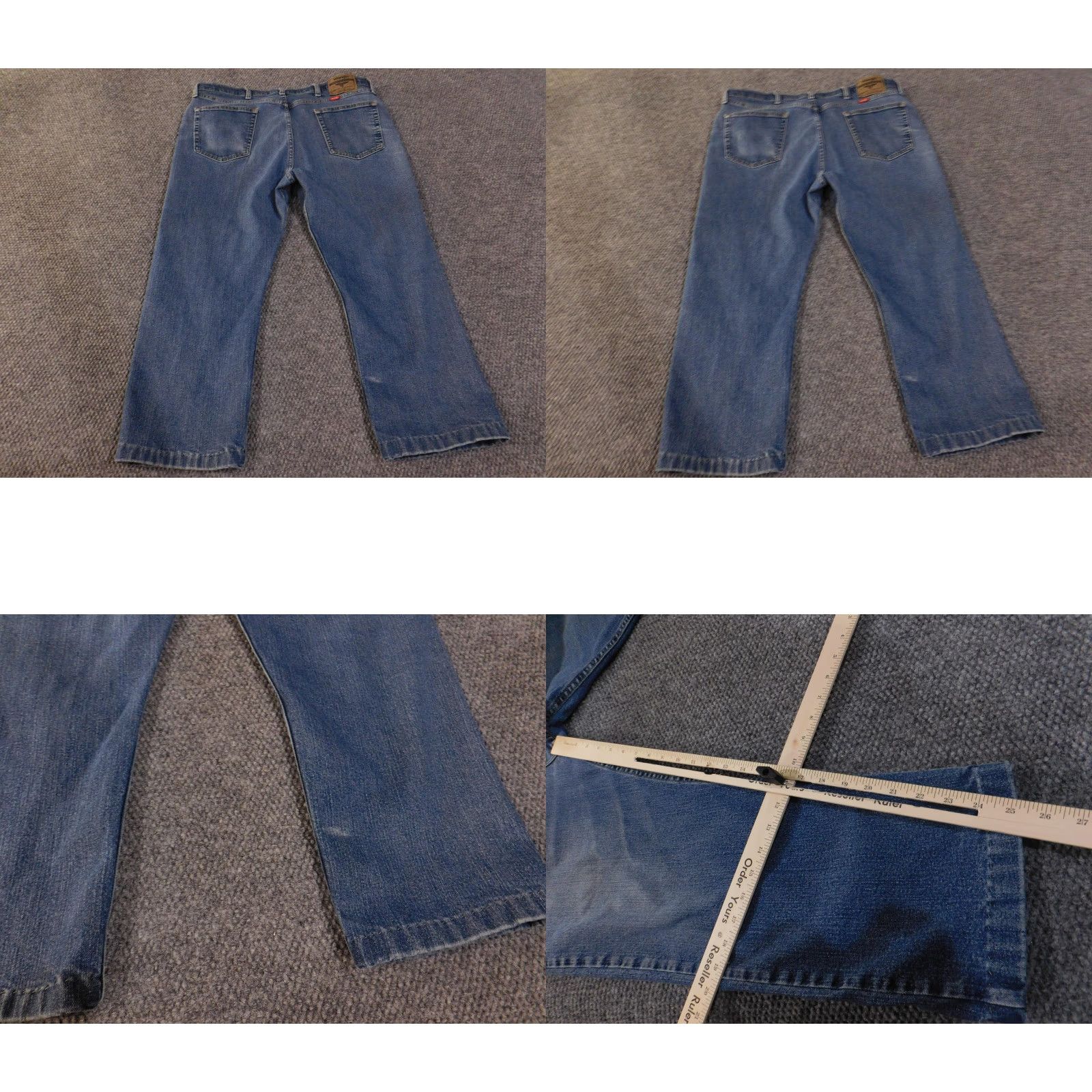 Wrangler Wrangler Jeans Mens 38x25 Blue Regular Fit Comfort Flex Waist Stretch 96GCFWSW Adult Men Denim 5-Pocket Solid Zip Fly Stonewash Size US 38 / EU 54 - 8 Thumbnail