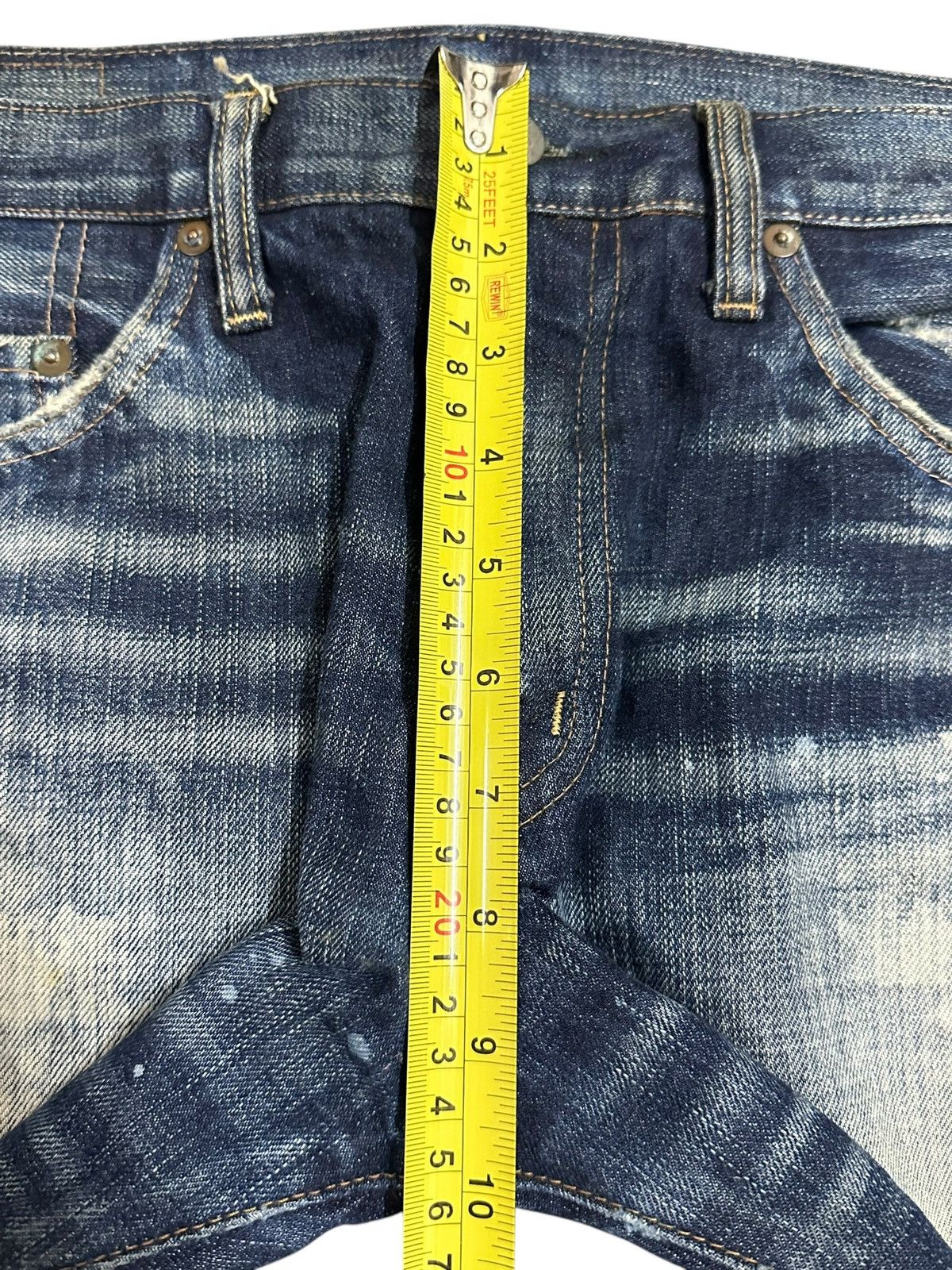 Japanese Brand Vintage Japanese Brand Blue Faded Wash Distressed Jeans Size US 32 / EU 48 - 15 Thumbnail