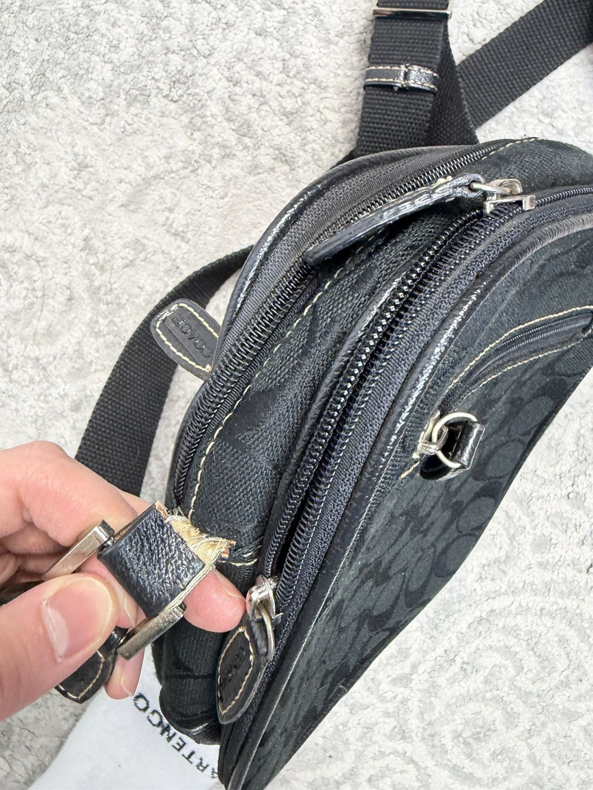 Coach Coach Multi Logo Leather High End Handbag Size ONE SIZE - 6 Thumbnail