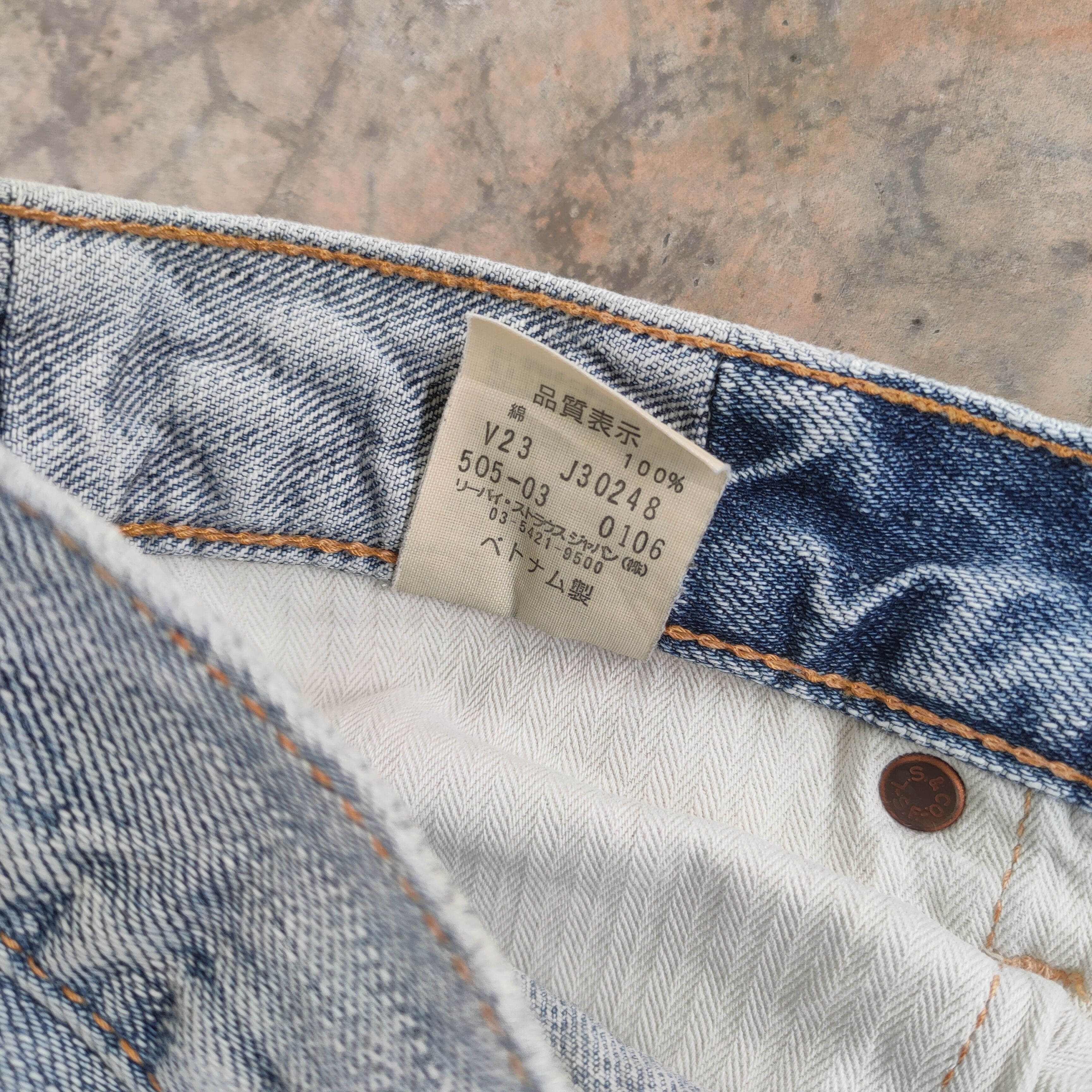 Jean W32×33 VINTAGE LEVI'S 505 FADED WASH DISTRESSED JEANS PANTS Size US 32 / EU 48 - 12 Thumbnail