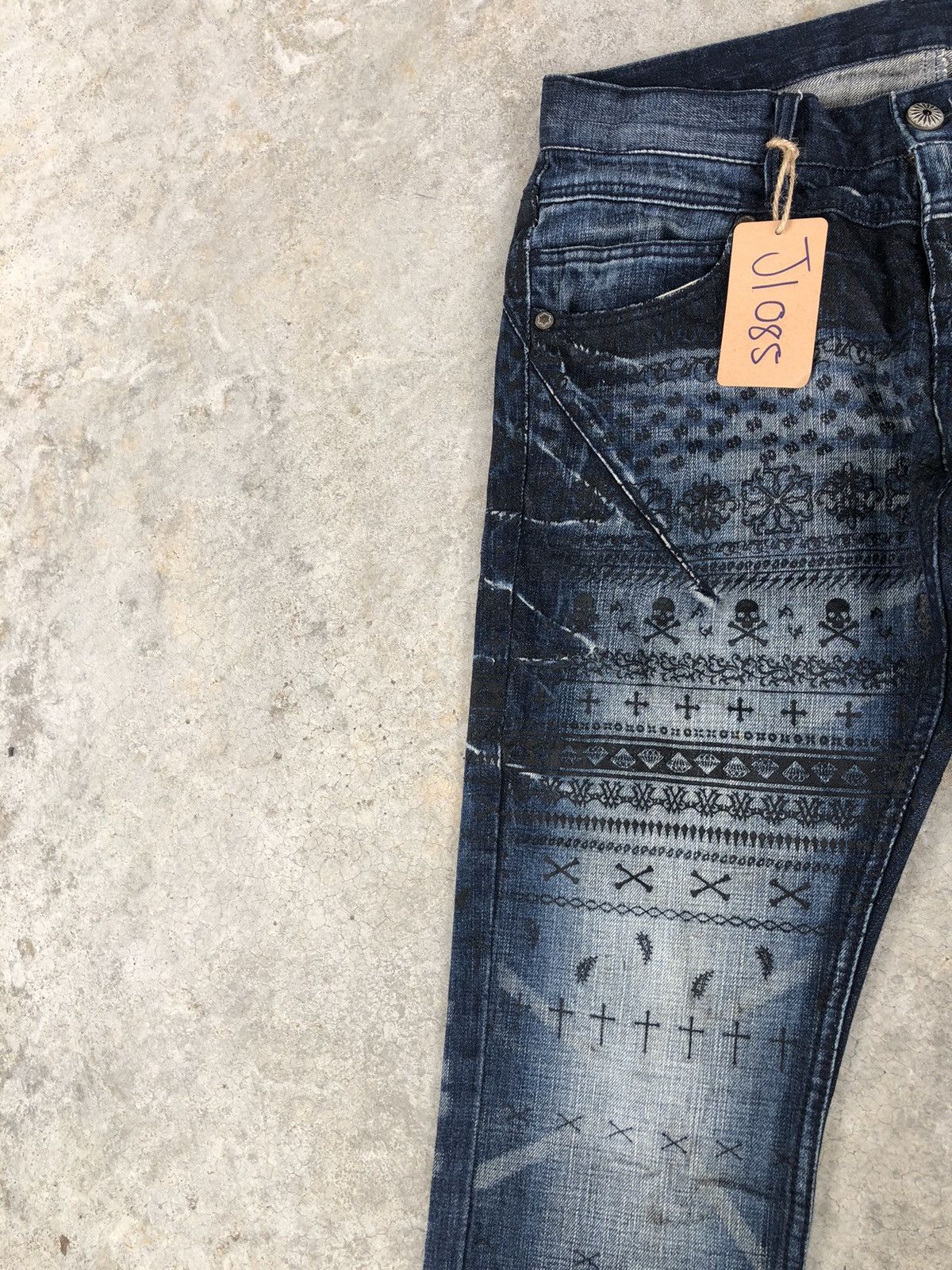 If Six Was Nine Flared Jeans Urban Craft Distressed Jeanss Size US 33 - 4 Thumbnail