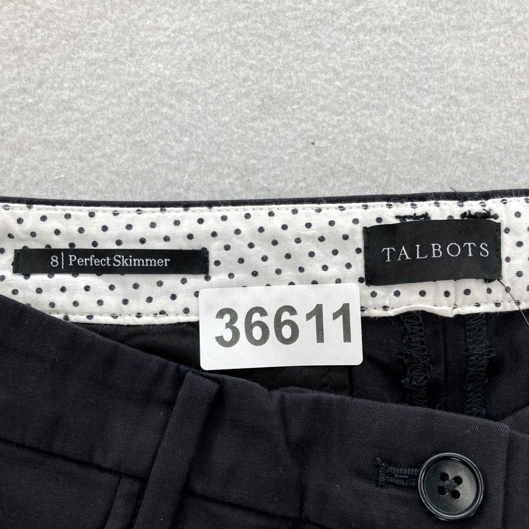 Talbots Talbots Skimmer Pants Women's 8 Black Stretch Fabric Slim Leg Cropped Regular Inseam 22 Size 30" / US 8 / IT 44 - 4 Thumbnail