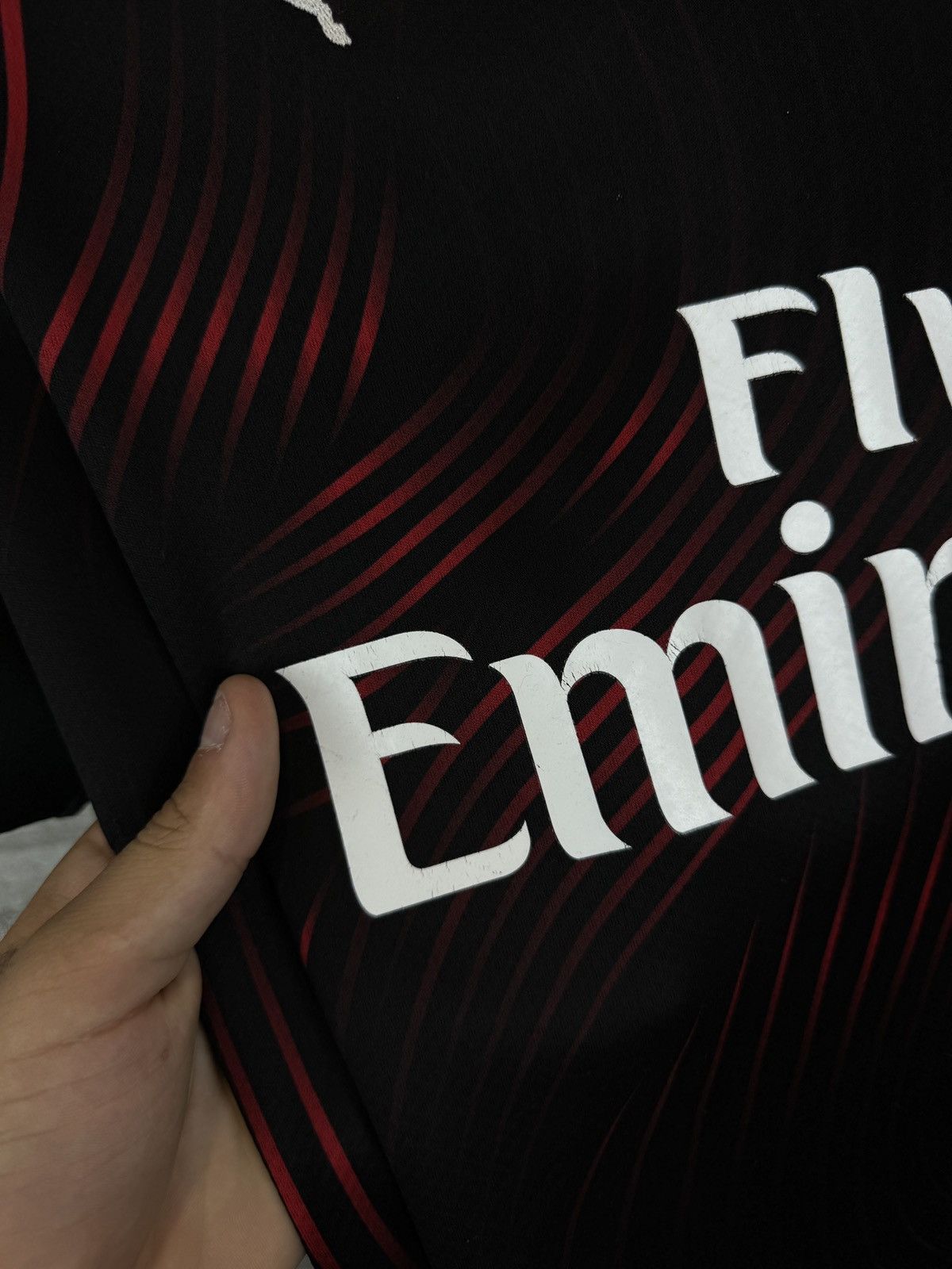 Puma Mens Vintage Puma ACM Milan T-shirt soccer jersey tee Size US M / EU 48-50 / 2 - 9 Thumbnail