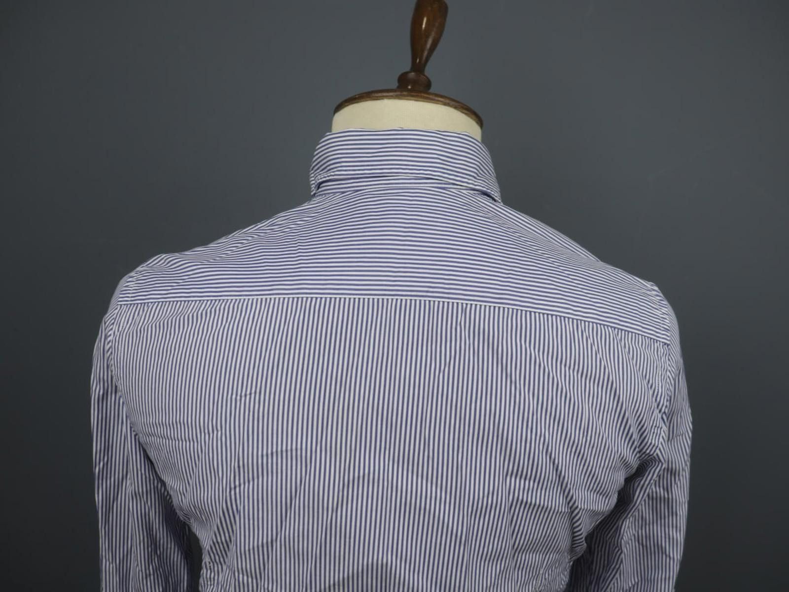 Designer Hackett London Blue White Striped 100% Shirt Size S Size US S / EU 44-46 / 1 - 8 Thumbnail