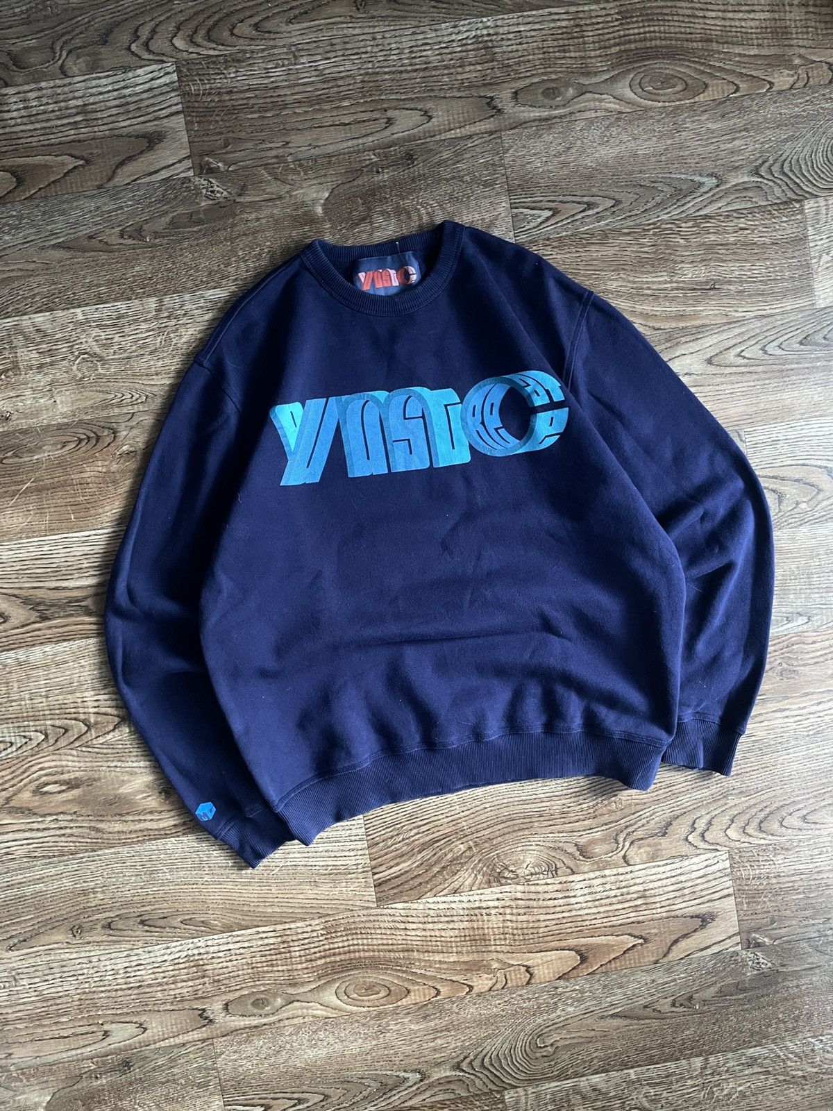 Japanese Brand YMC blue sweatshirt vintage 90s streetwear Y2K big logo Size US M / EU 48-50 / 2 - 2 Thumbnail