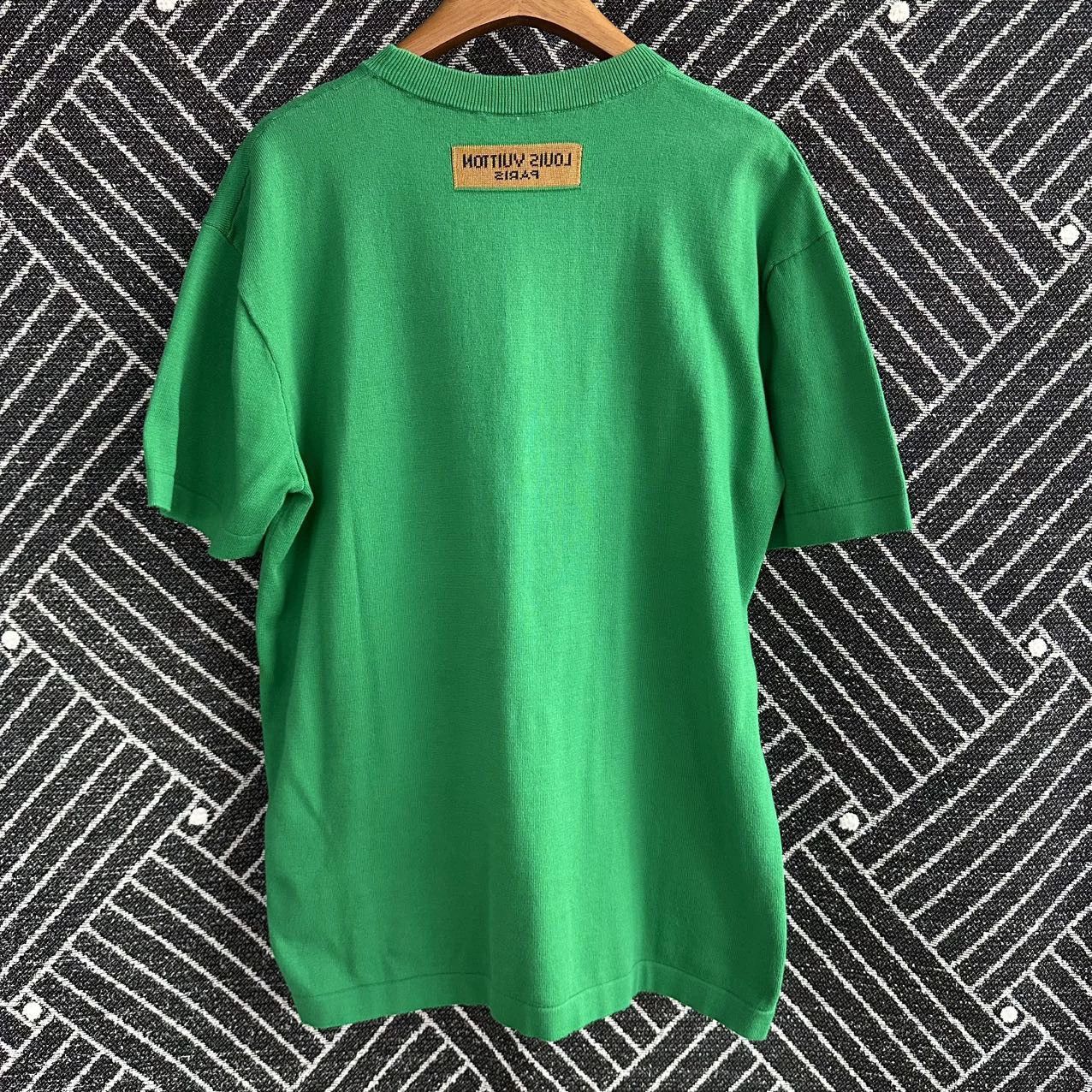 Louis Vuitton LV Green Knit T-Shirt M 99 New Size US M / EU 48-50 / 2 - 2 Thumbnail