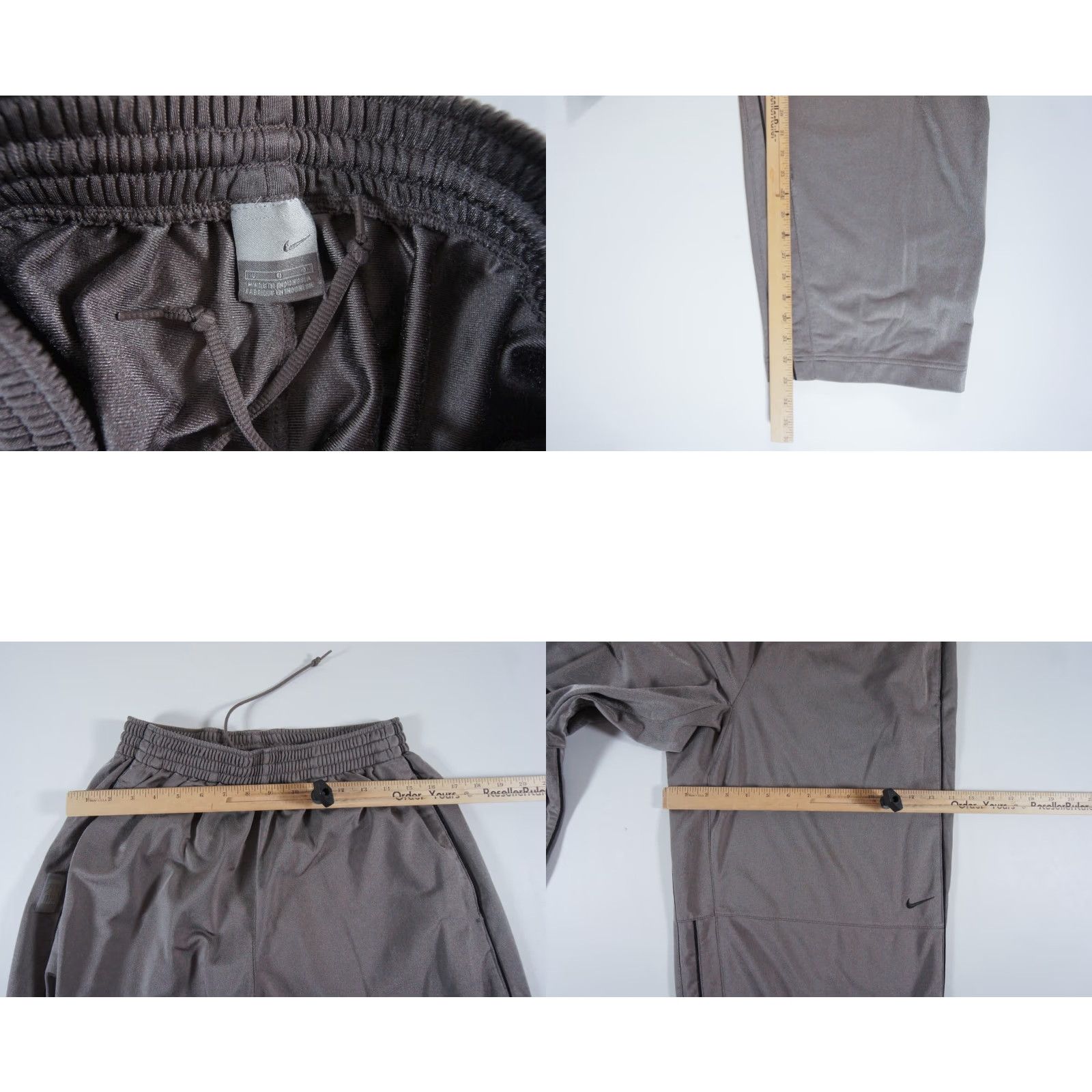 Nike VINTAGE Nike Pants Mens Large Gray Basketball Baggy Y2K Relaxed Fit Swoosh Size US 33 - 8 Thumbnail