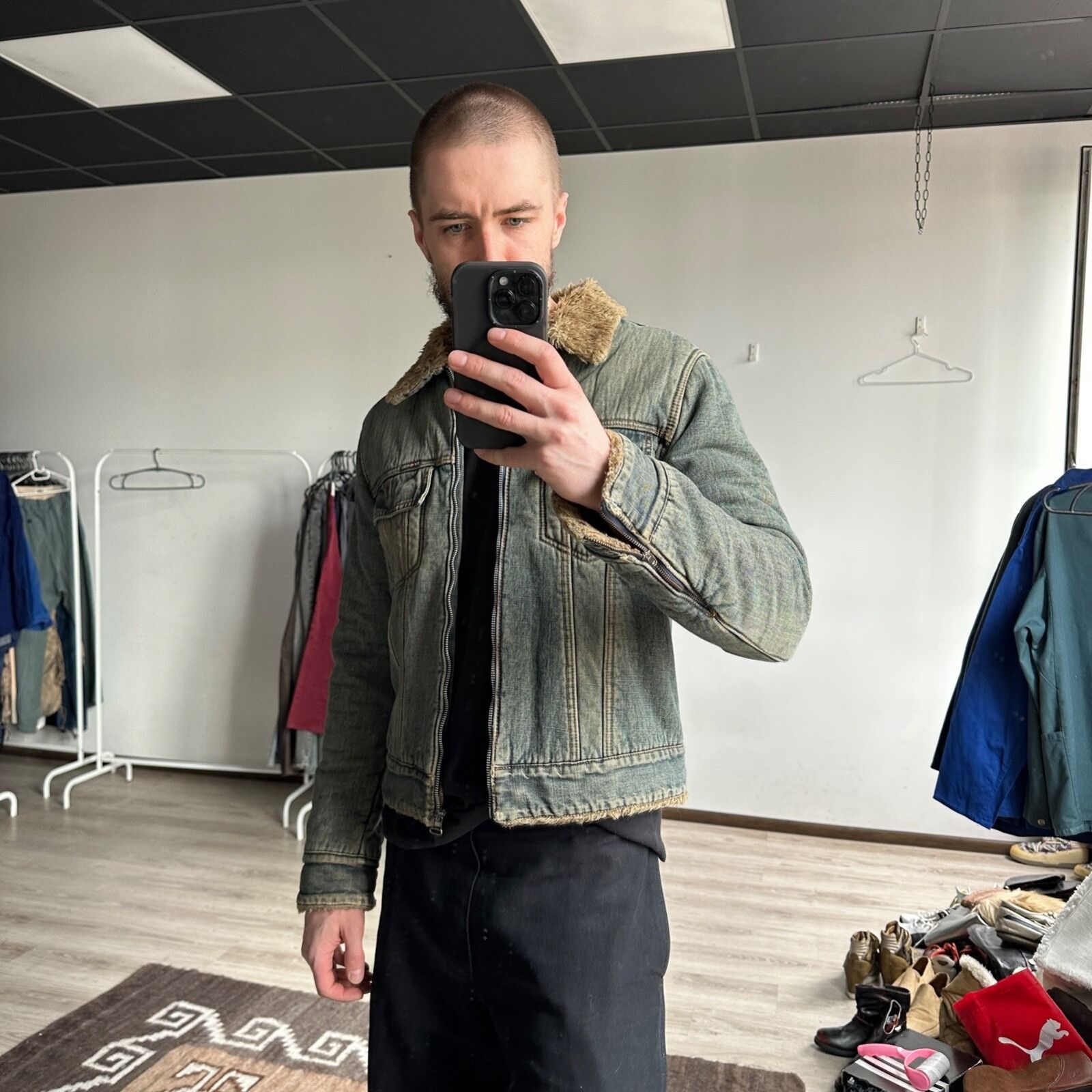 フォロー割引　ttx　Y2K fur bomber down Mさサイズ Y 2 K Fur Jacket | Grailed