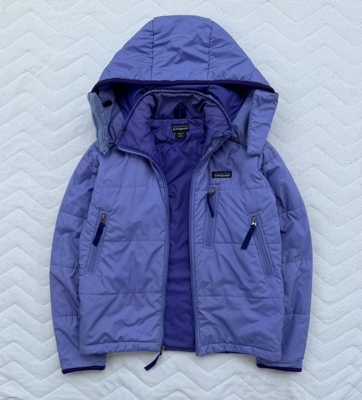 Patagonia Patagonia Purple Puffer Hooded Jacket Size XS / US 0-2 / IT 36-38 - 1 Thumbnail