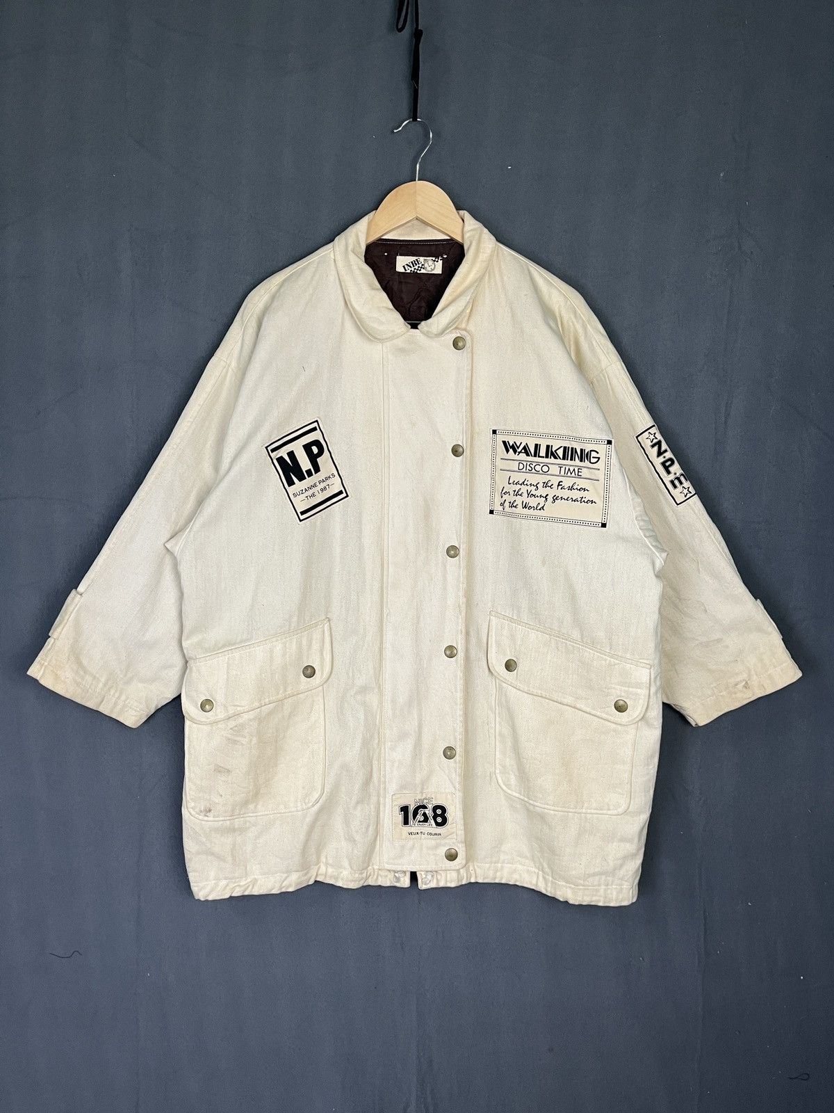Japanese Brand BBC Club Baggy Duck Canvas Chore Jacket Size US XL / EU 56 / 4 - 2 Thumbnail