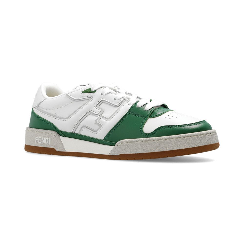 Fendi o1s1wg111125 Match Low-Top Sneakers in White/Green Size US 12 / EU 45 - 3 Thumbnail