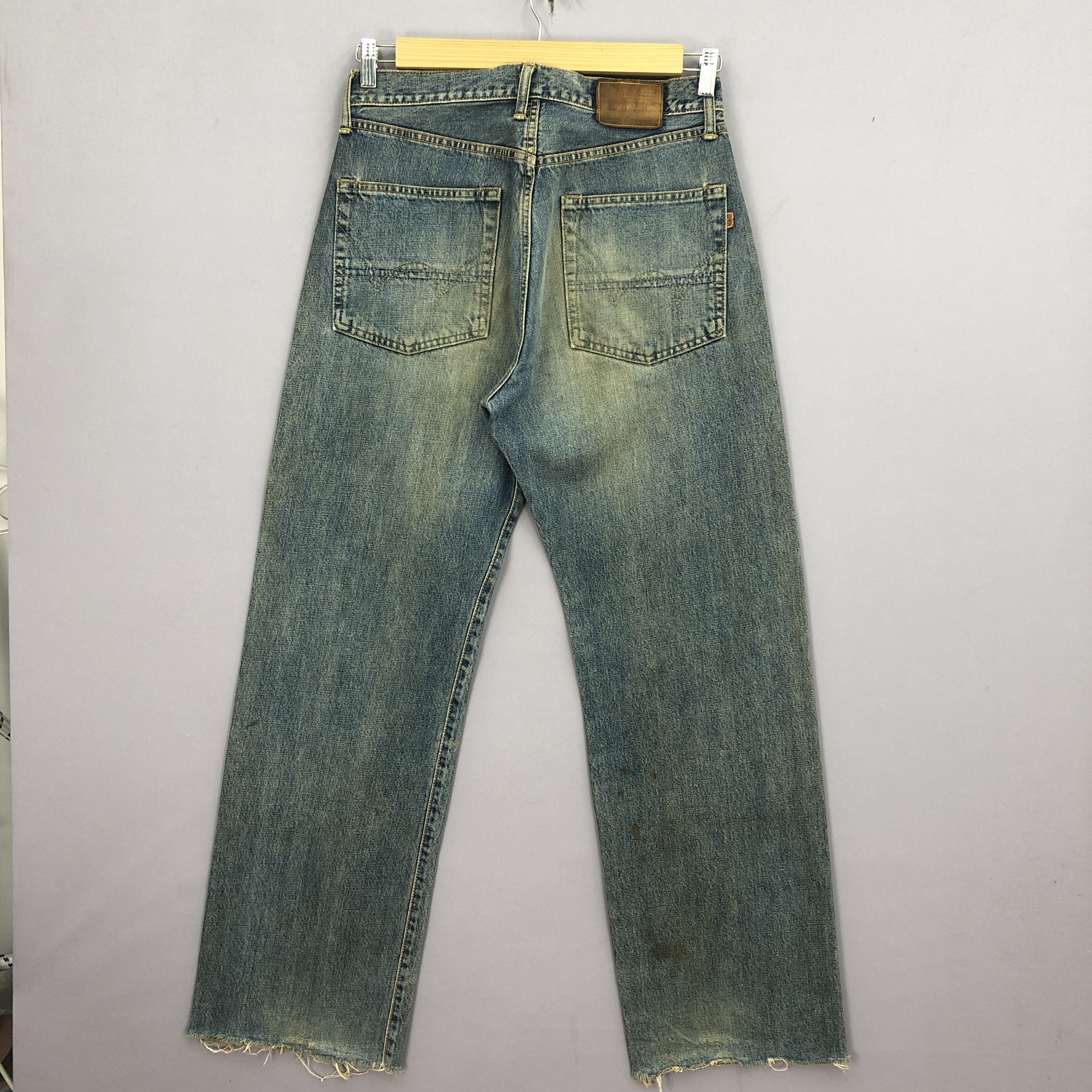 Edwin Vintage 90s Japanese Selvedge Jeans Mud Wash Redline Denim Size US 30 / EU 46 - 2 Thumbnail