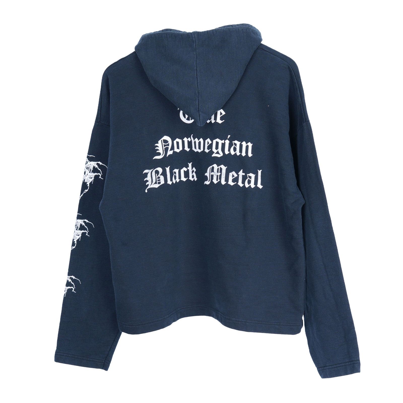 Vintage DARK THRONE 'DANKERFAUST TRUE NORWEIGAN BLACK METAL' HOODIE Size US L / EU 52-54 / 3 - 2 Thumbnail