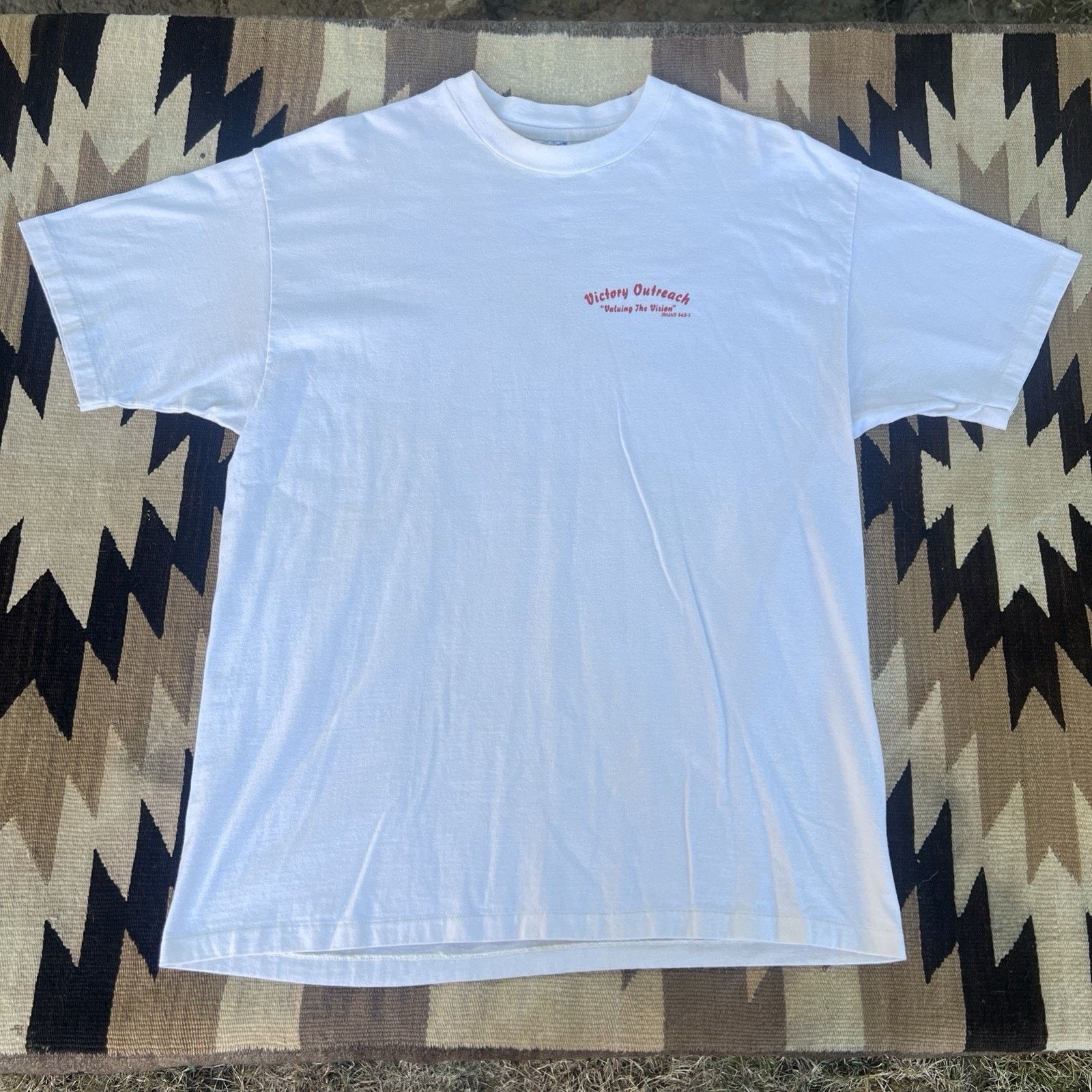 Hanes Vintage 90’s Rare Jesus T-Shirt Victory Outreach Church XL Size US XL / EU 56 / 4 - 7 Thumbnail