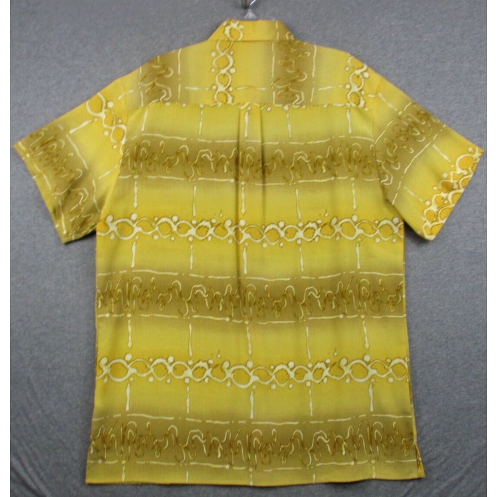 Vintage VINTAGE Prestige PD Shirt XL Men's Short Sleeve Made in USA Yellow Gold Shirt Size US XL / EU 56 / 4 - 6 Thumbnail