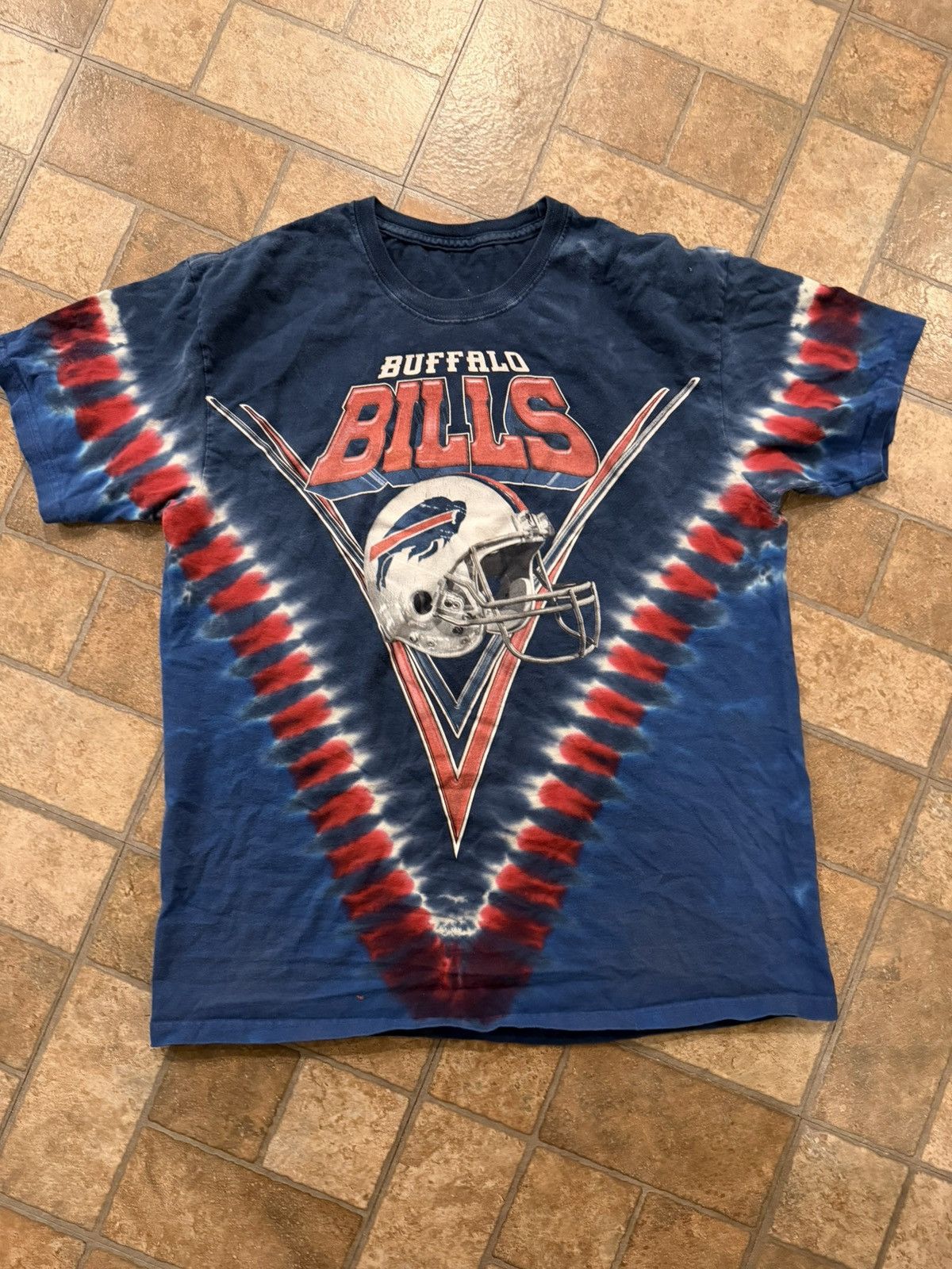 Vintage Vintage buffalo bills tie-die shirt Size US M / EU 48-50 / 2 - 2 Thumbnail