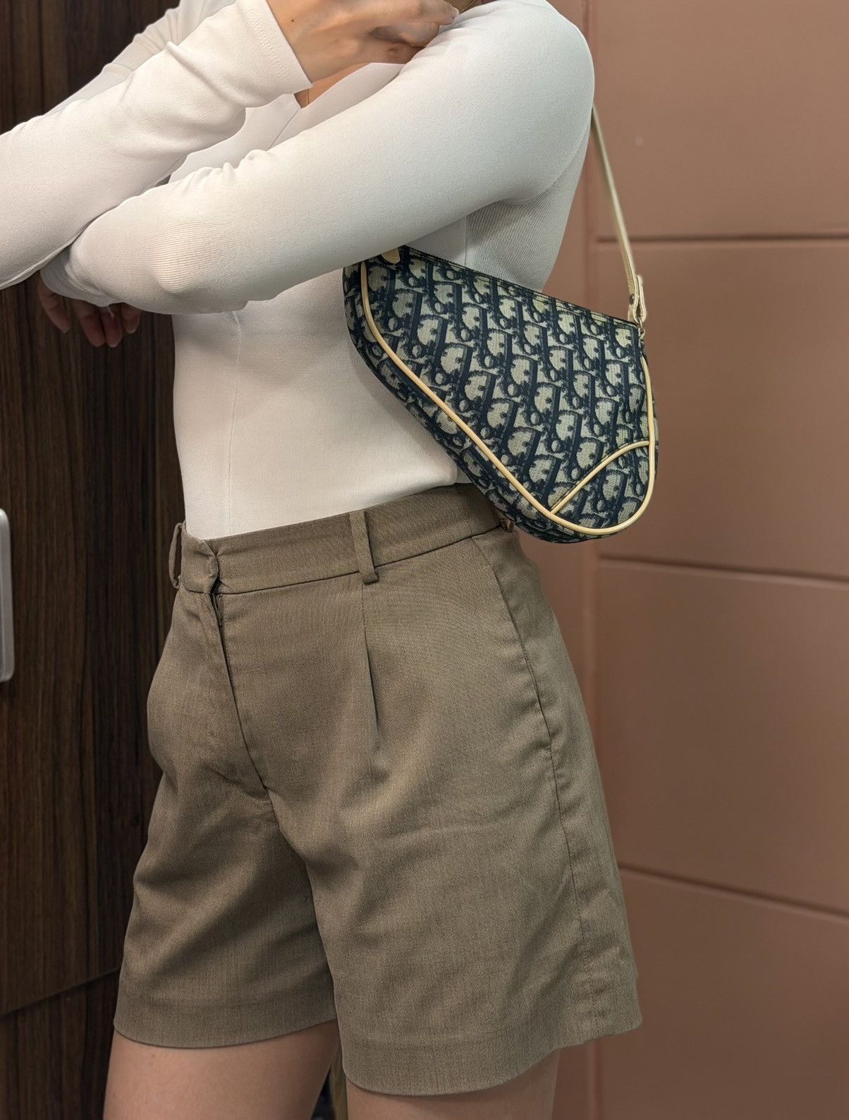 Dior CHRISTIAN DIOR John Galliano Saddle Mini Blue Coated Canvas Size ONE SIZE - 24 Thumbnail