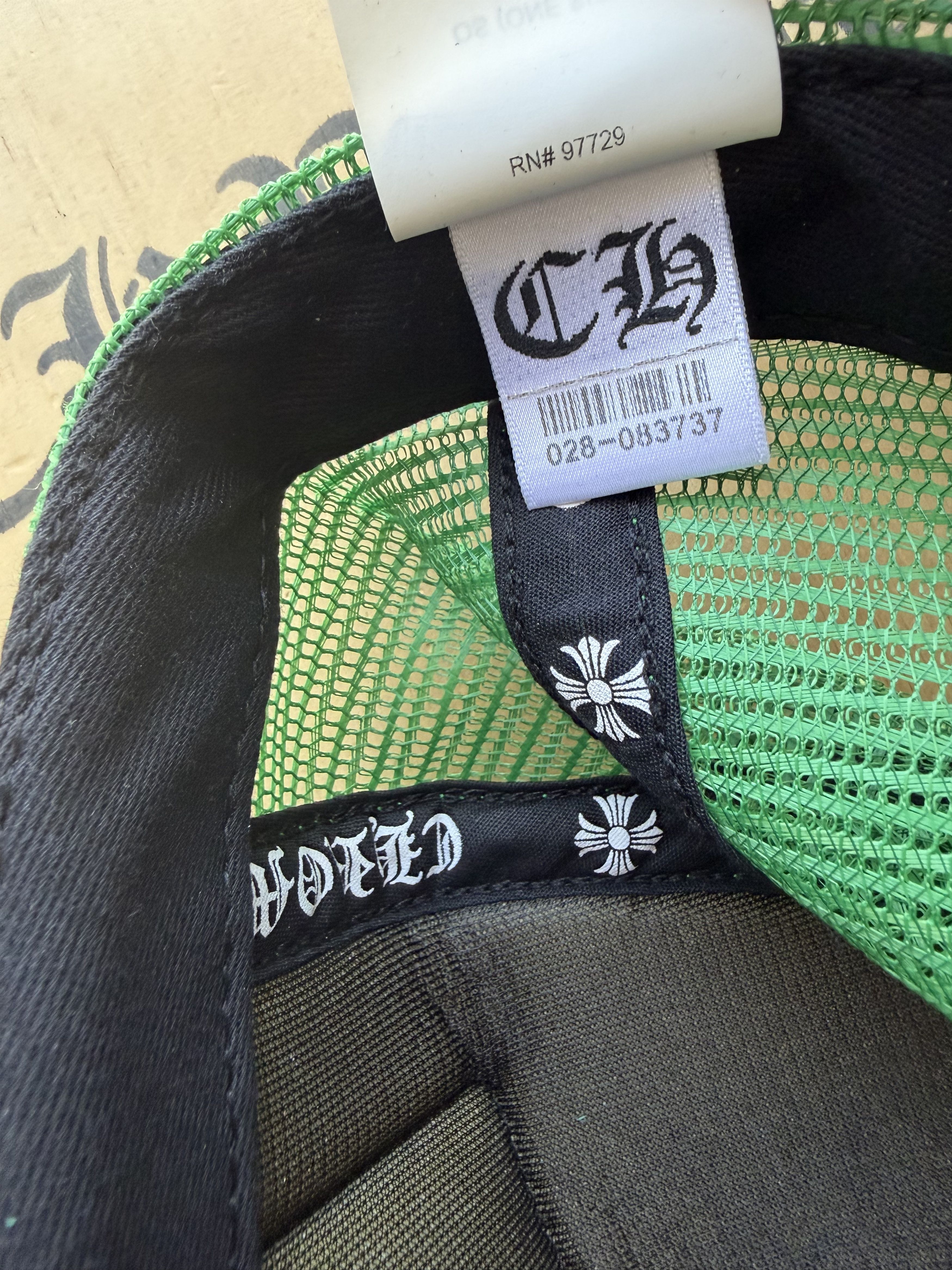 Chrome Hearts CHROME HEARTS GREEN HOLLYWOOD TRUCKER HAT Size ONE SIZE - 10 Thumbnail