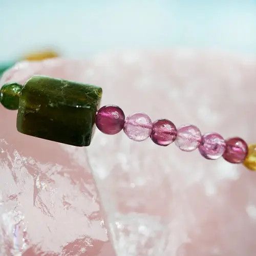 Handmade Unisex Natural Stone Beads Bracelet Handmade Size ONE SIZE - 3 Thumbnail