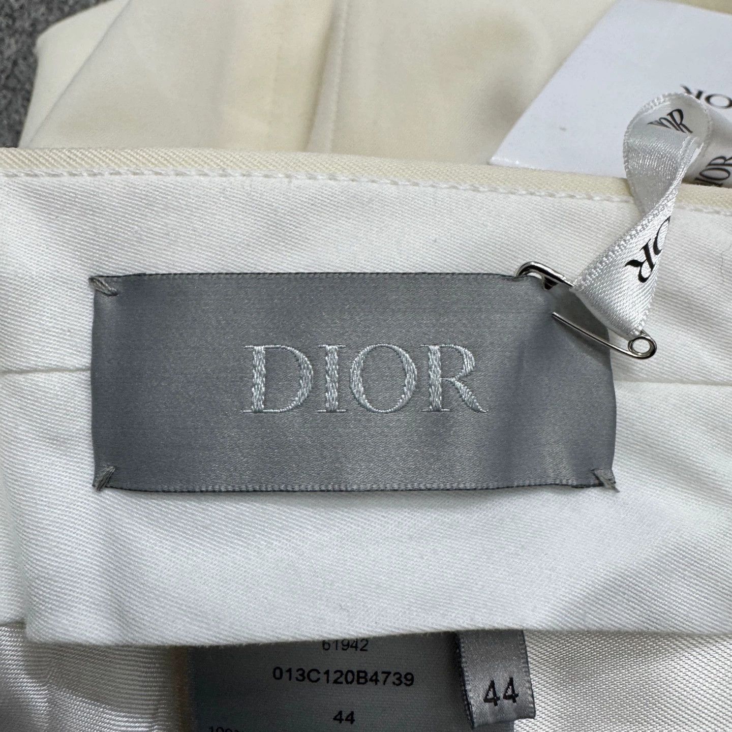Dior Dior Off-White Wool Chinos 44 Size US 28 / EU 44 - 2 Thumbnail
