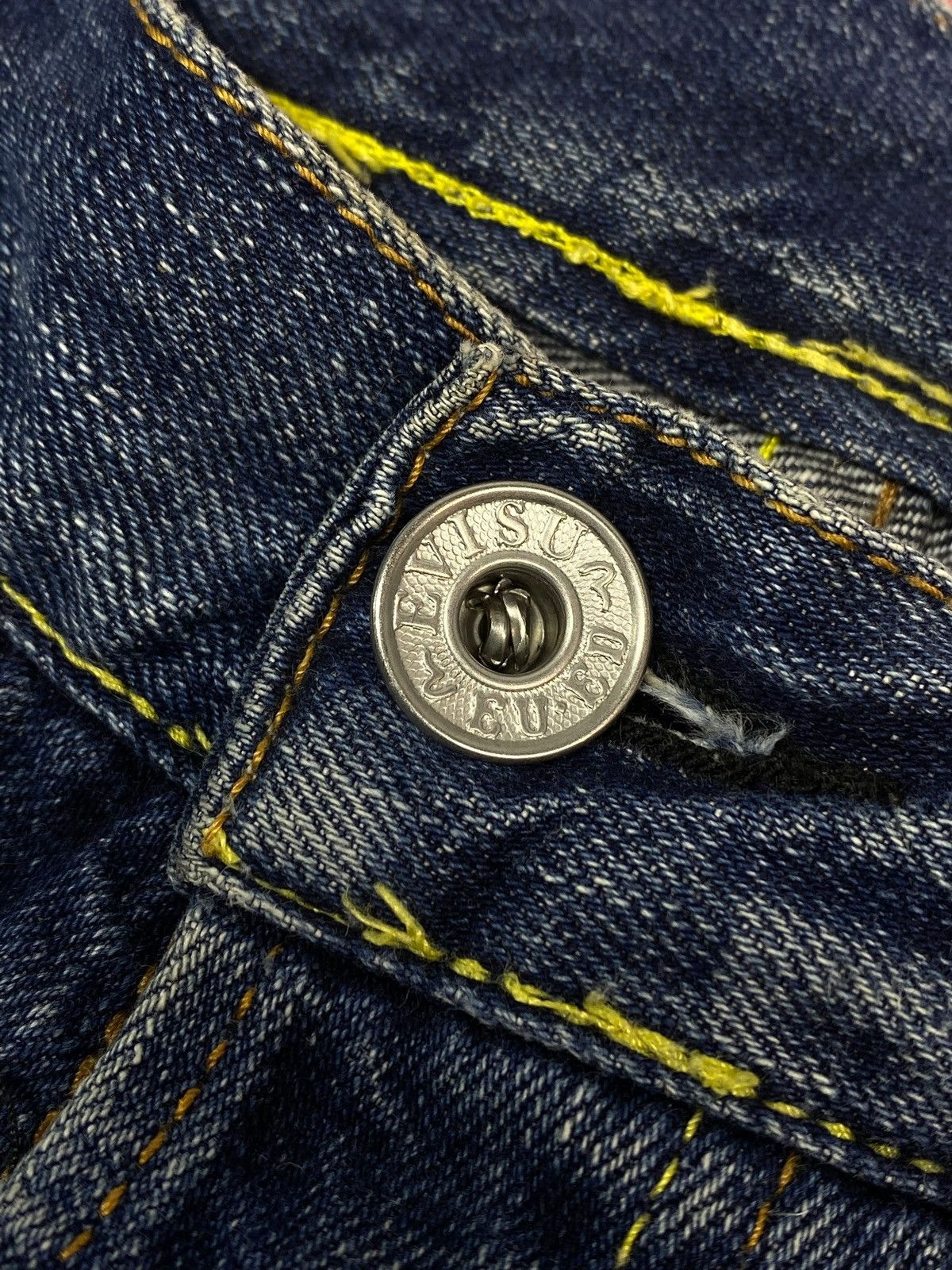 Evisu Vintage Evisu Patchwork Y2k Japanese Blue Washed Denim Jeans Size US 29 - 19 Thumbnail