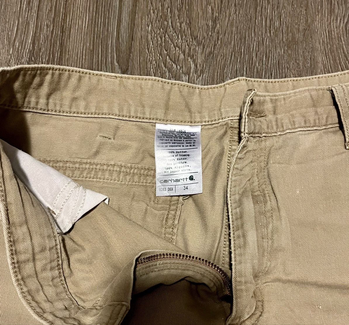 Carhartt × Vintage Vintage Worn Carhartt Carpenter Shorts Size US 34 / EU 50 - 3 Thumbnail