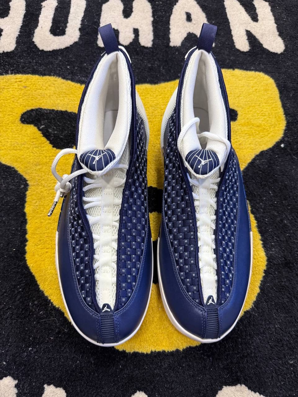 Nike Jordan 15 Retro Obsidian (2017) 881429-400 Size US 12 / EU 45 - 4 Thumbnail