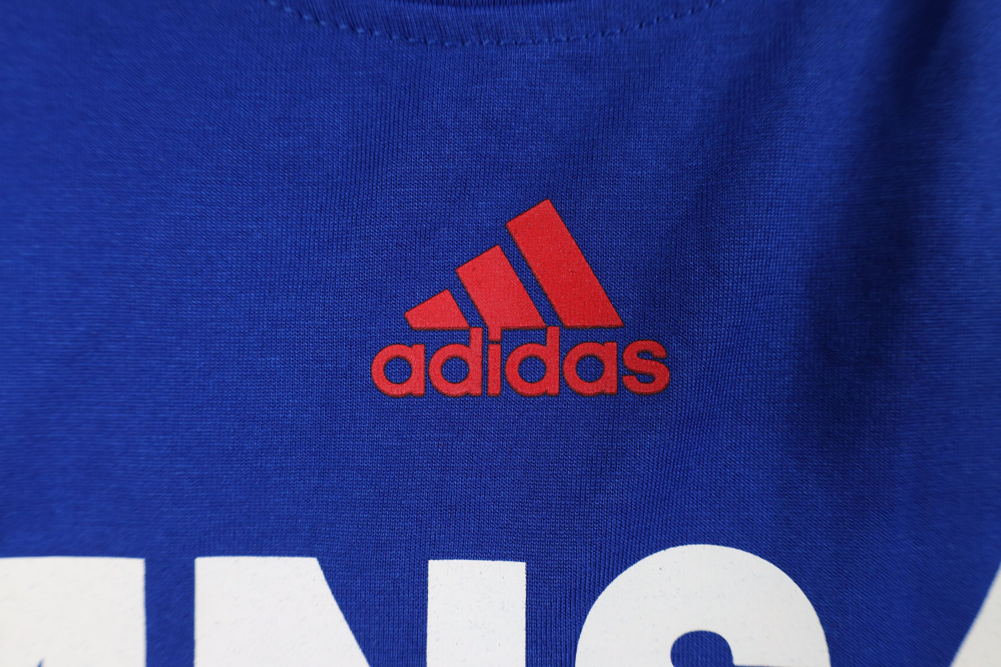 Adidas × Vintage New Adidas Spell Kansas University Basketball T-Shirt Blue Size US XXL / EU 58 / 5 - 5 Thumbnail