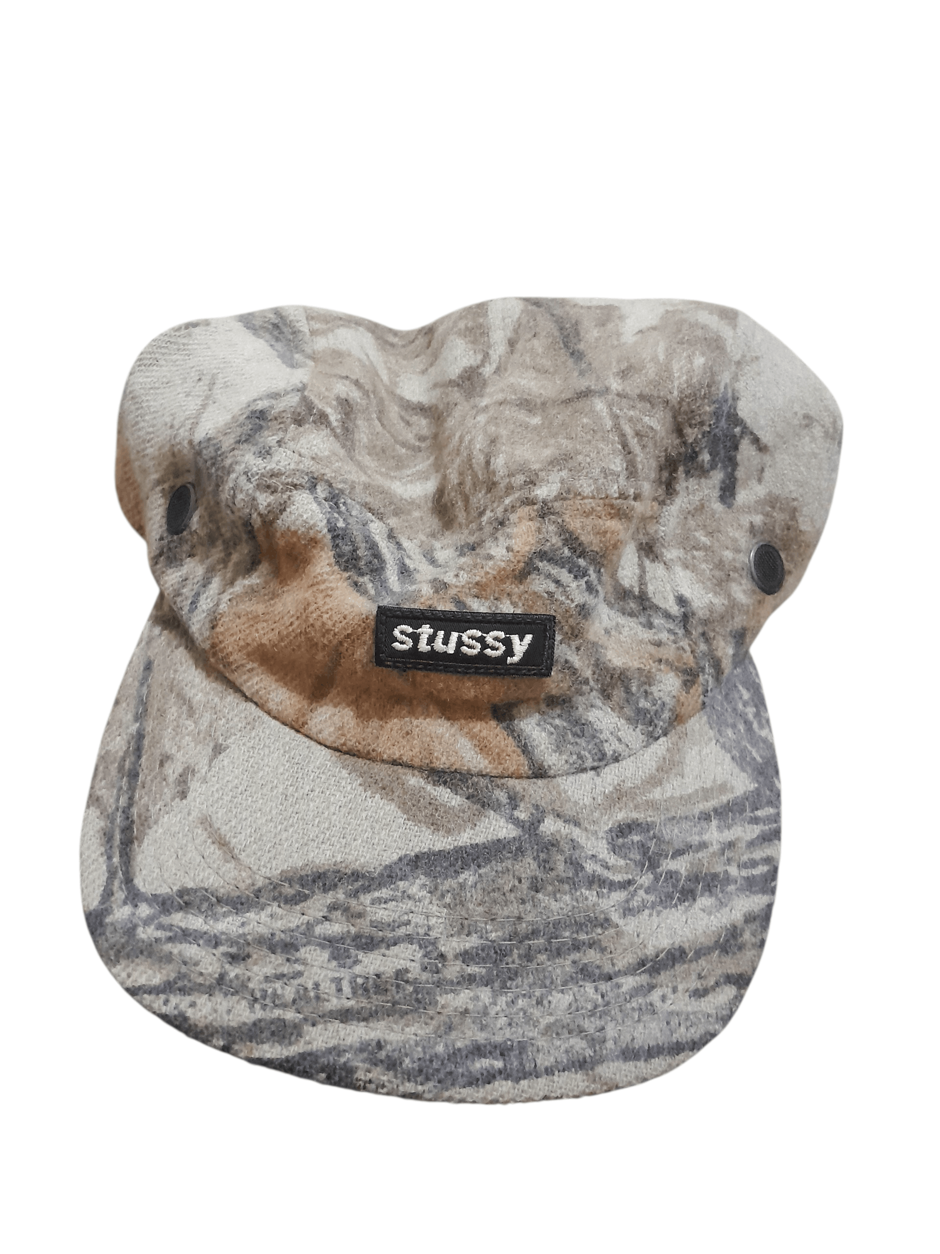 Stussy Stussy small box logo real tree cam0 cap wool cap Size ONE SIZE - 1 Thumbnail