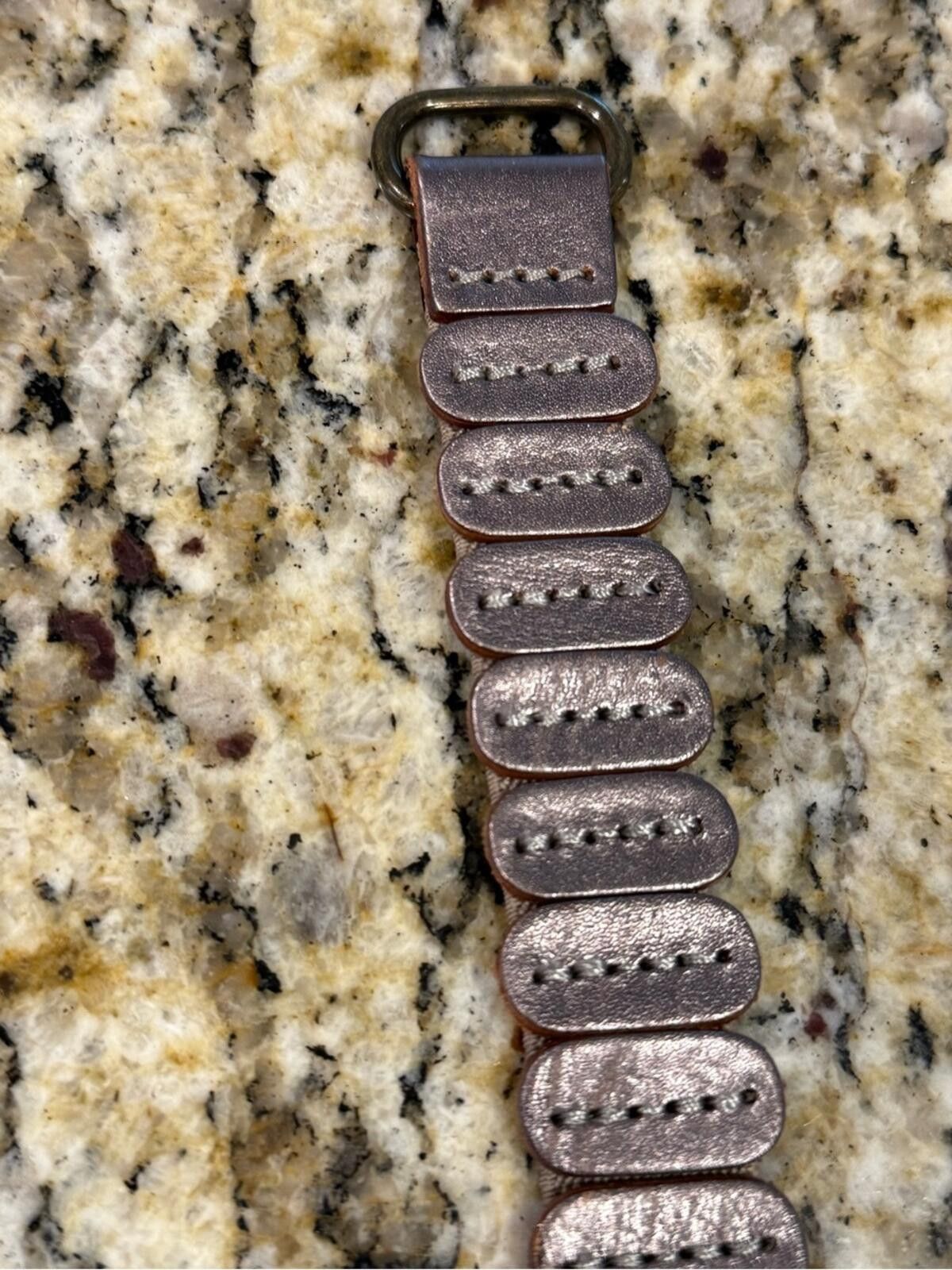 Other Copper tone soft stretch thin belt loop and hook closure Size ONE SIZE - 7 Thumbnail