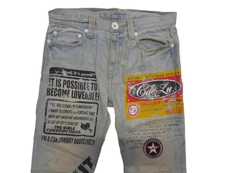 Japanese Brand Co & Lu Japan Distressed Denim (E109) w32 Size US 32 / EU 48 - 7 Thumbnail