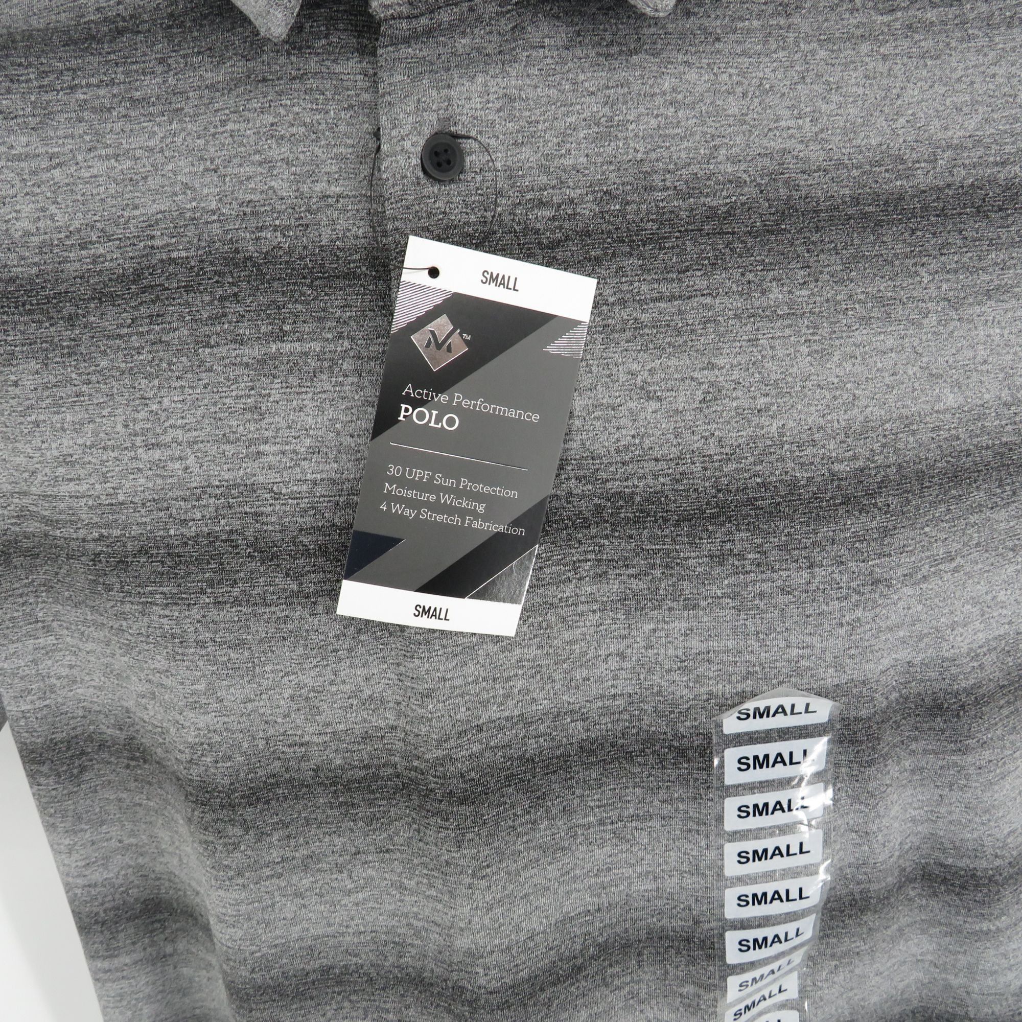 Other Members Mark Mens Small Gray Polo Shirt UPF 30 Moisture Wick Size US S / EU 44-46 / 1 - 4 Thumbnail