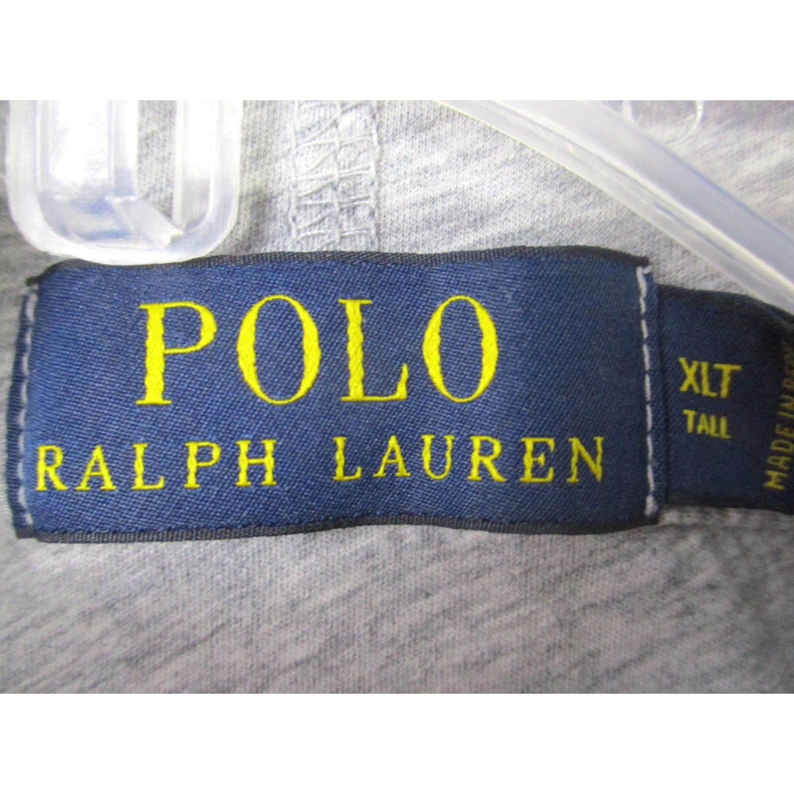 Polo Ralph Lauren VINTAGE Polo Ralph Lauren Hoodie Mens XLT Gray Pullover Big & Tall Solid Cotton Peru Size US XL / EU 56 / 4 - 3 Thumbnail