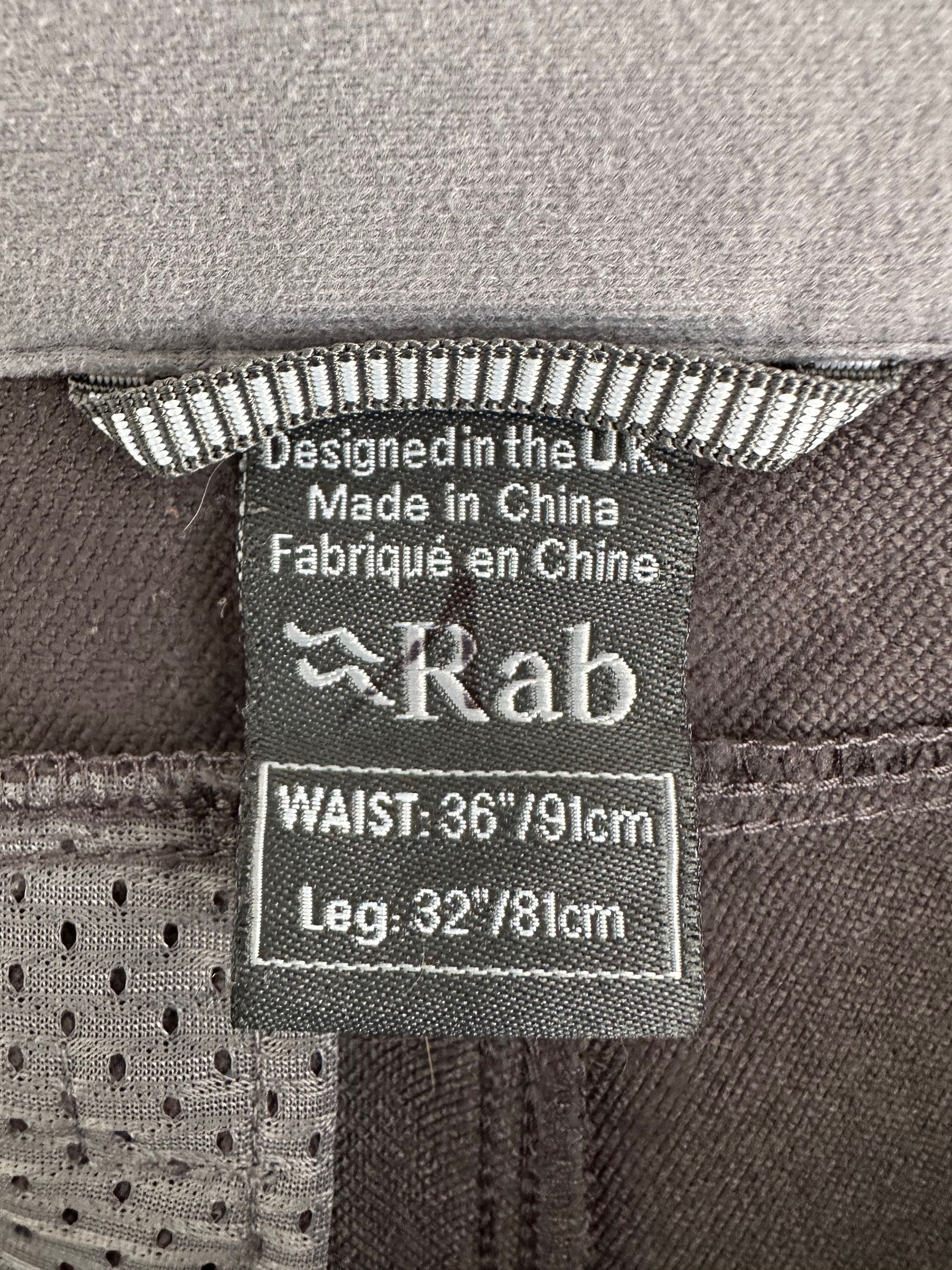 Rab RAB Incline AS Softshell Pants Matrix gray outdoor trousers Size US 36 / EU 52 - 11 Thumbnail