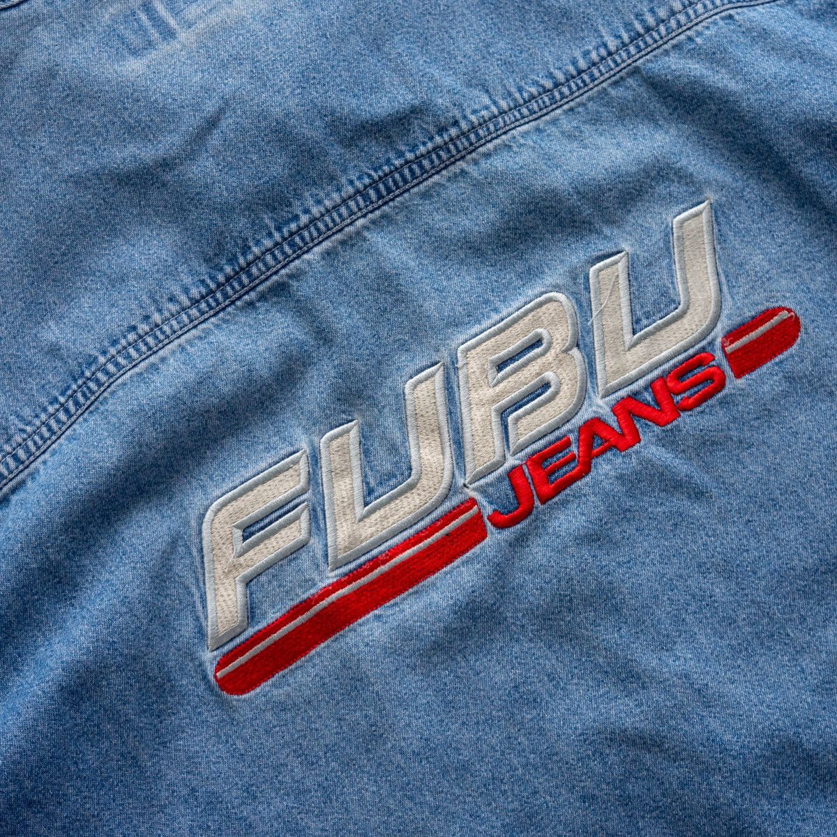 Fubu × Vintage Vintage FUBU Jeans Denim Button Down Shirt Size US XXL / EU 58 / 5 - 2 Thumbnail